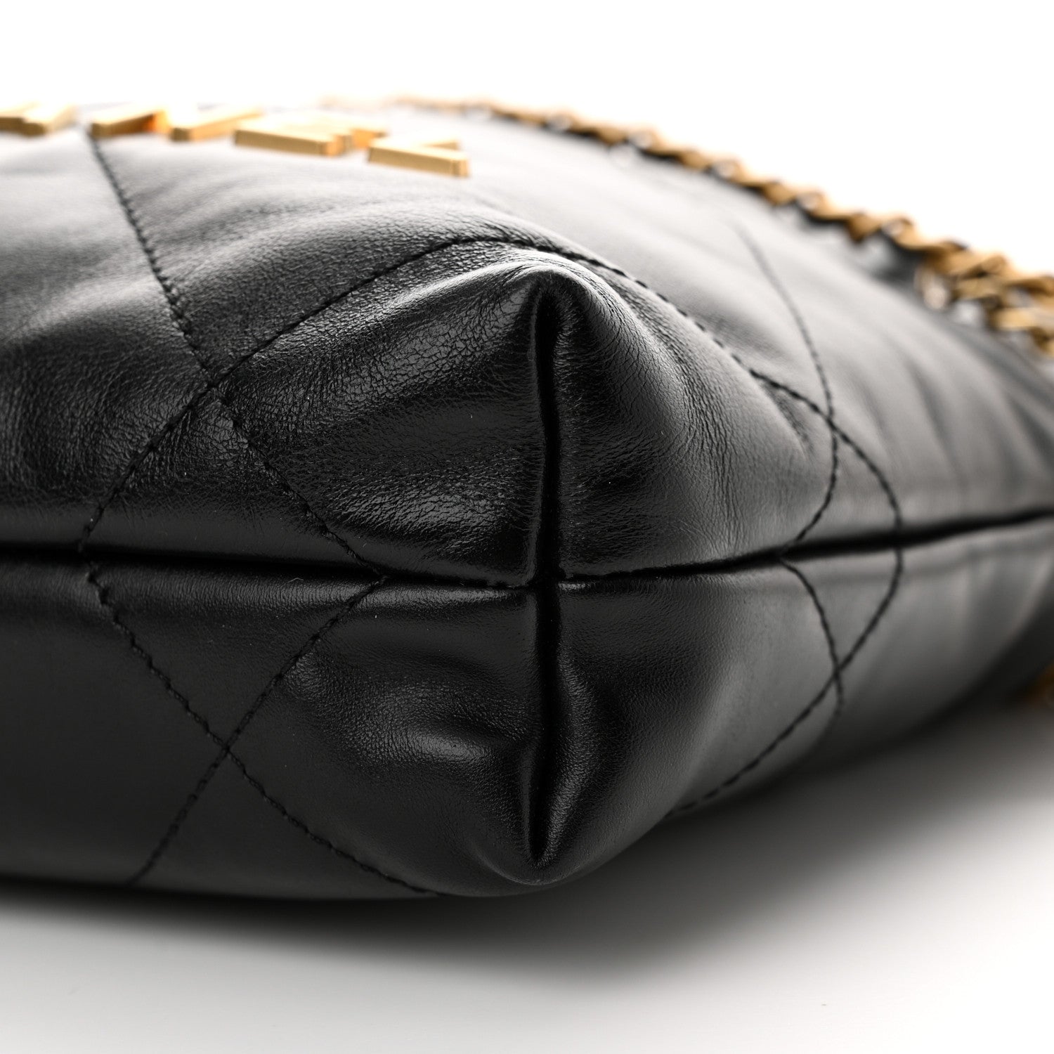 Chanel Shiny Calfskin Quilted Mini Chanel 22 Black 10 of 11