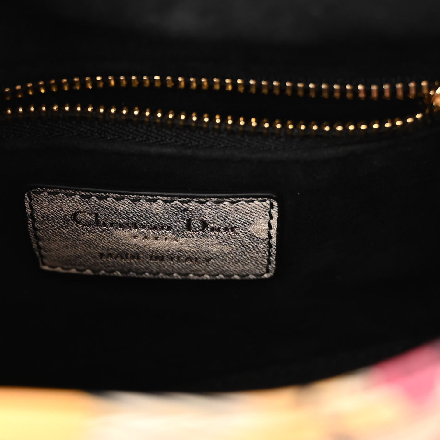 Embroidered Phoenix Mini Lady Dior Red Multicolor