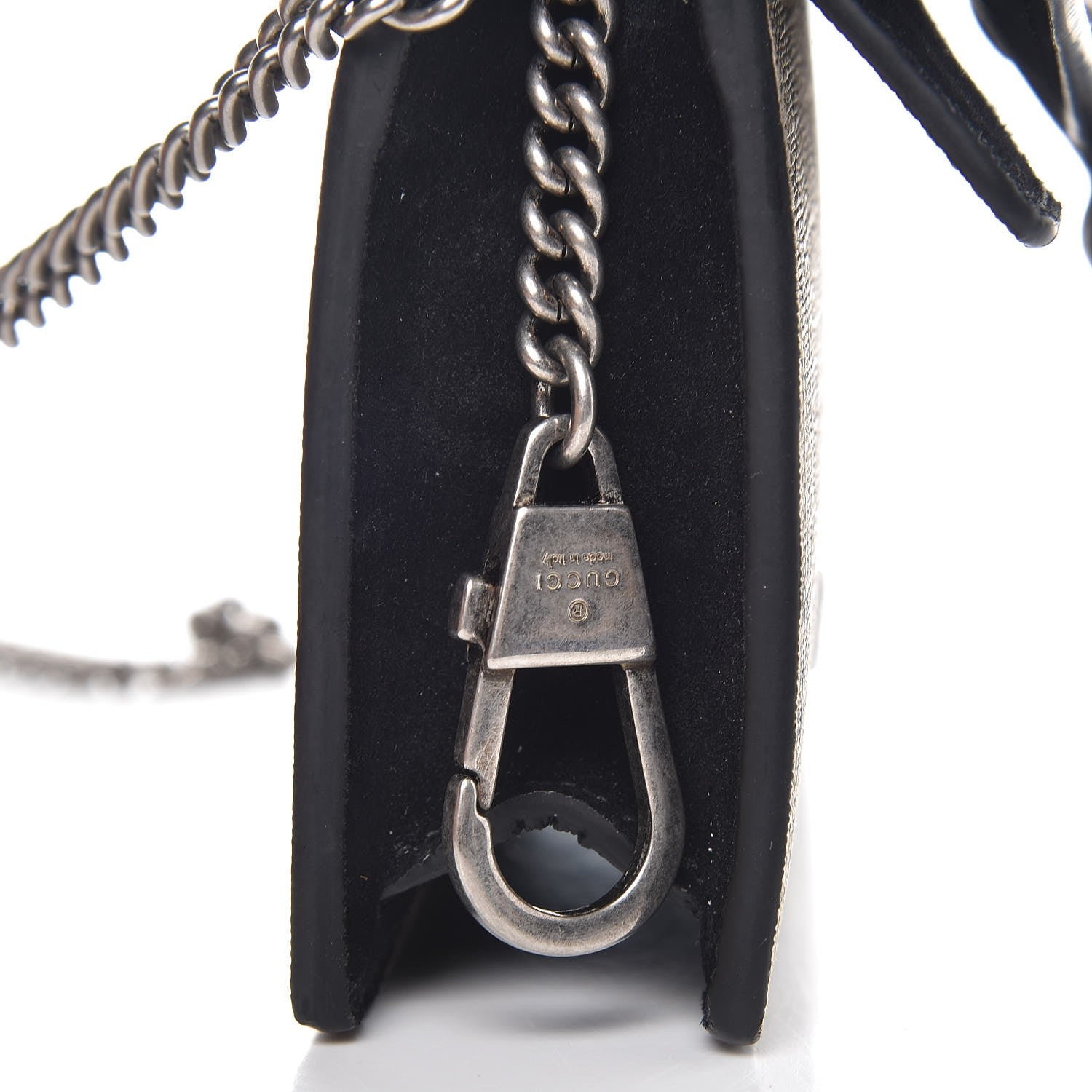 Gucci GG Supreme Monogram Super Mini Dionysus Shoulder Bag Black 7 of 8