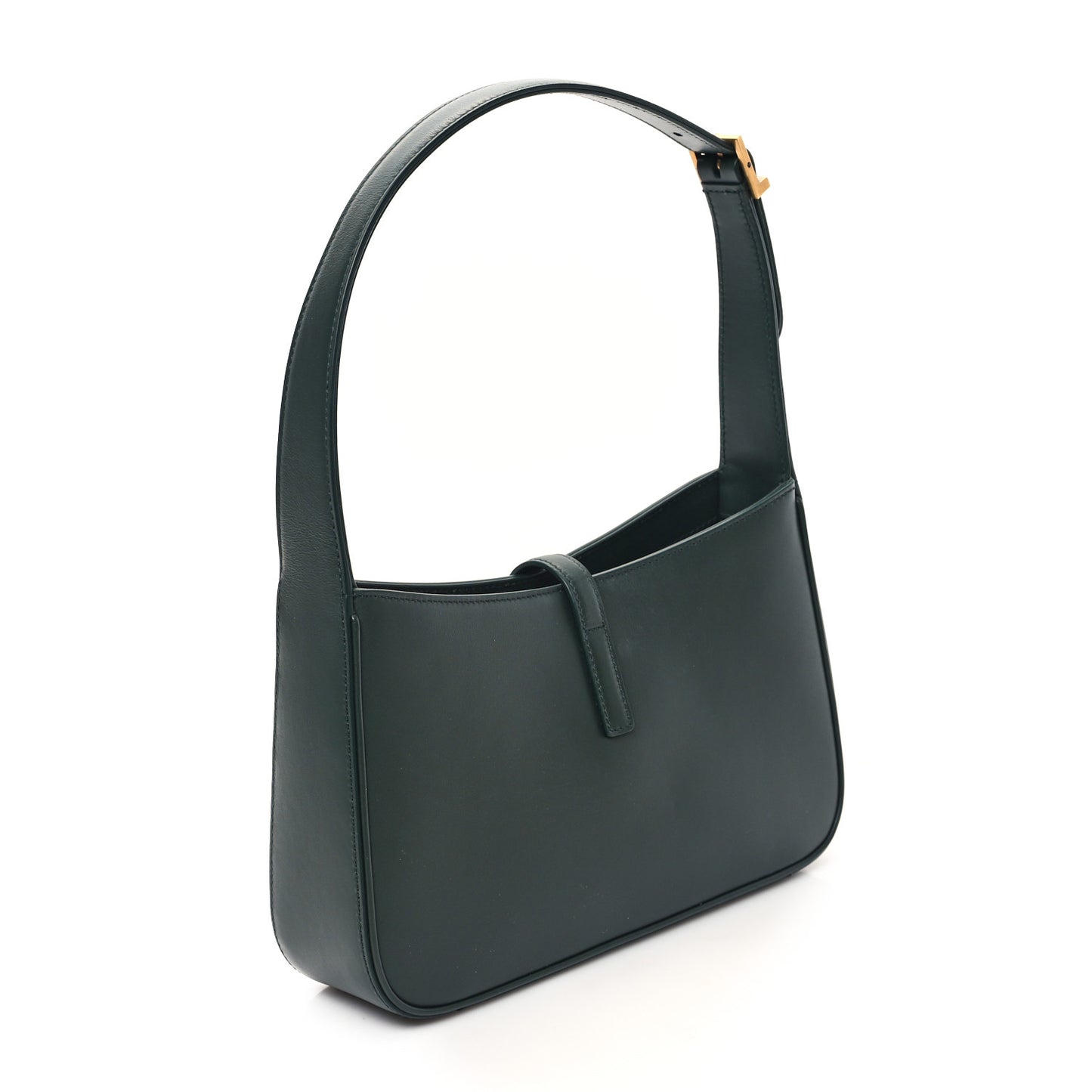 Smooth Calfskin Le 5 A 7 Hobo Vert Fonce