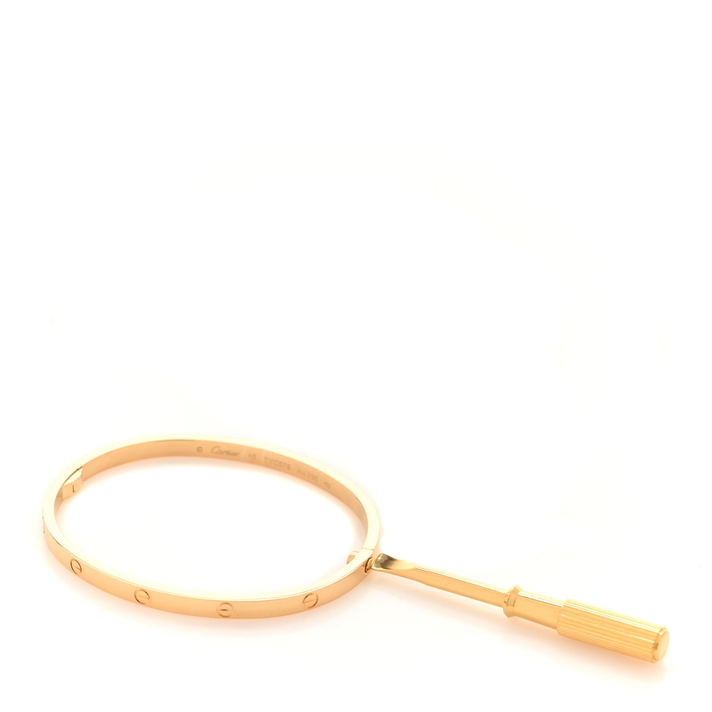 18K Yellow Gold Small LOVE Bracelet 16