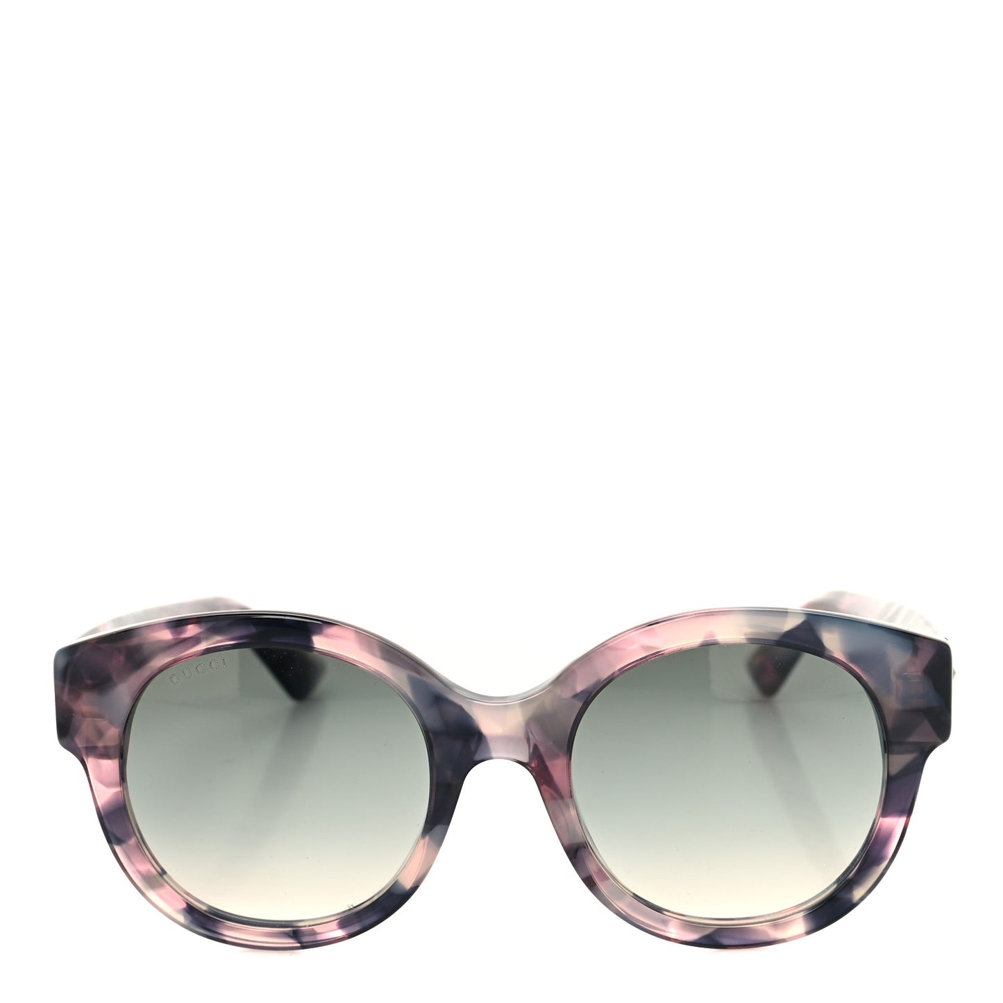 Round Frame GG Star Sunglasses GG0207S Grey Pink