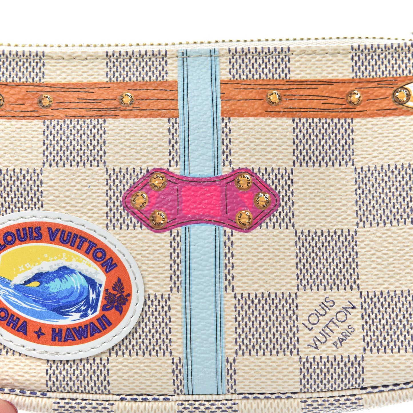 Damier Azur Summer Trunks Hawaii Mini Pochette Accessories