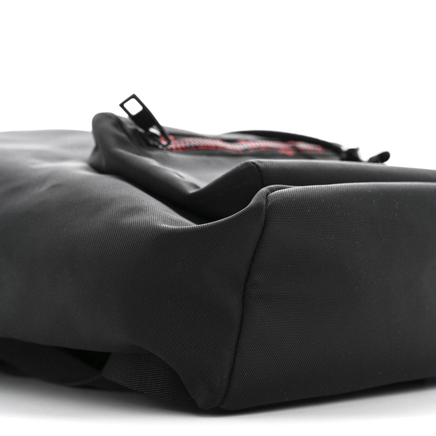 Nylon Backpack Black Red