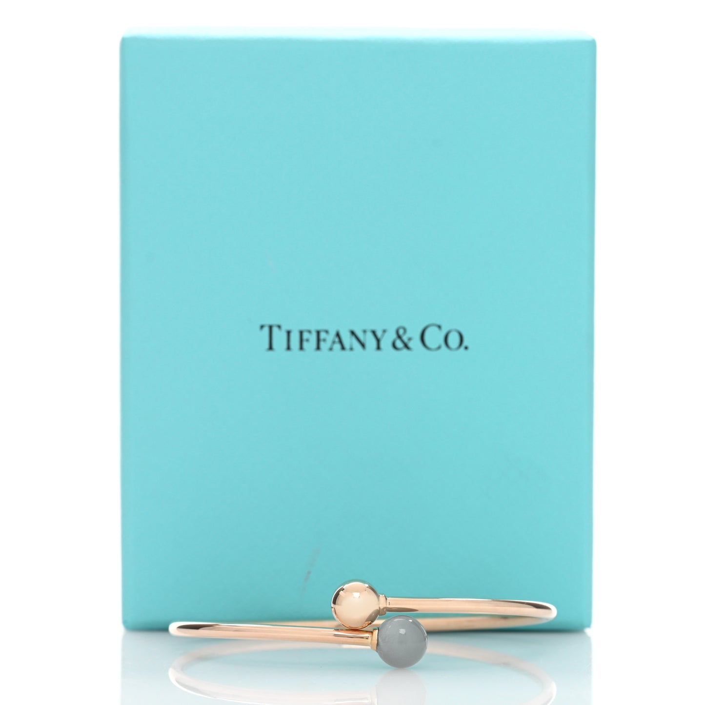 18K Rose Gold Gray Moonstone 8mm HardWear Ball Bypass Bracelet
