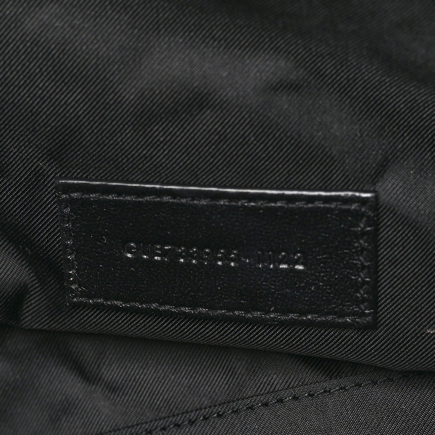 Lambskin Quilted Gaby Cosmetic Pouch Black