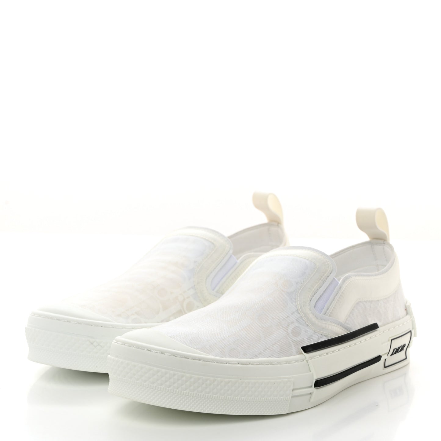 Technical Canvas Oblique Mens B23 Slip On Sneakers 39 White
