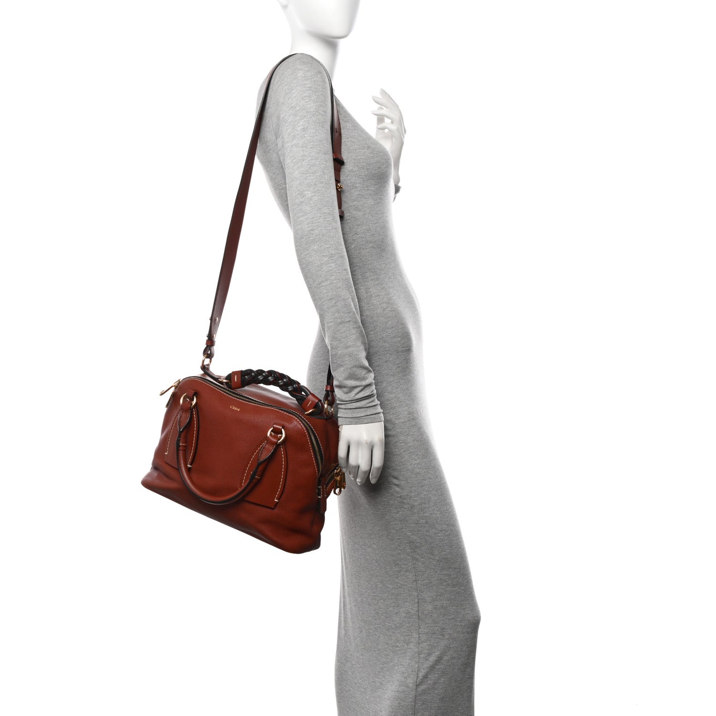 Calfskin Medium Daria Sepia Brown
