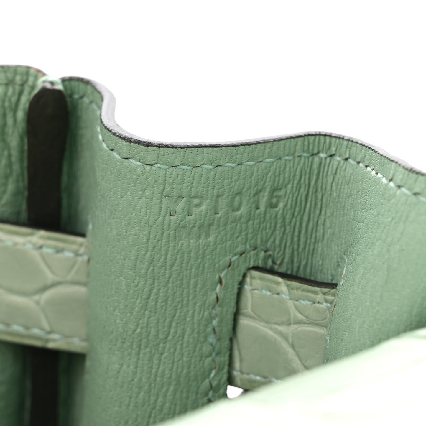 Matte Alligator Kelly Retourne 32 Vert D'eau
