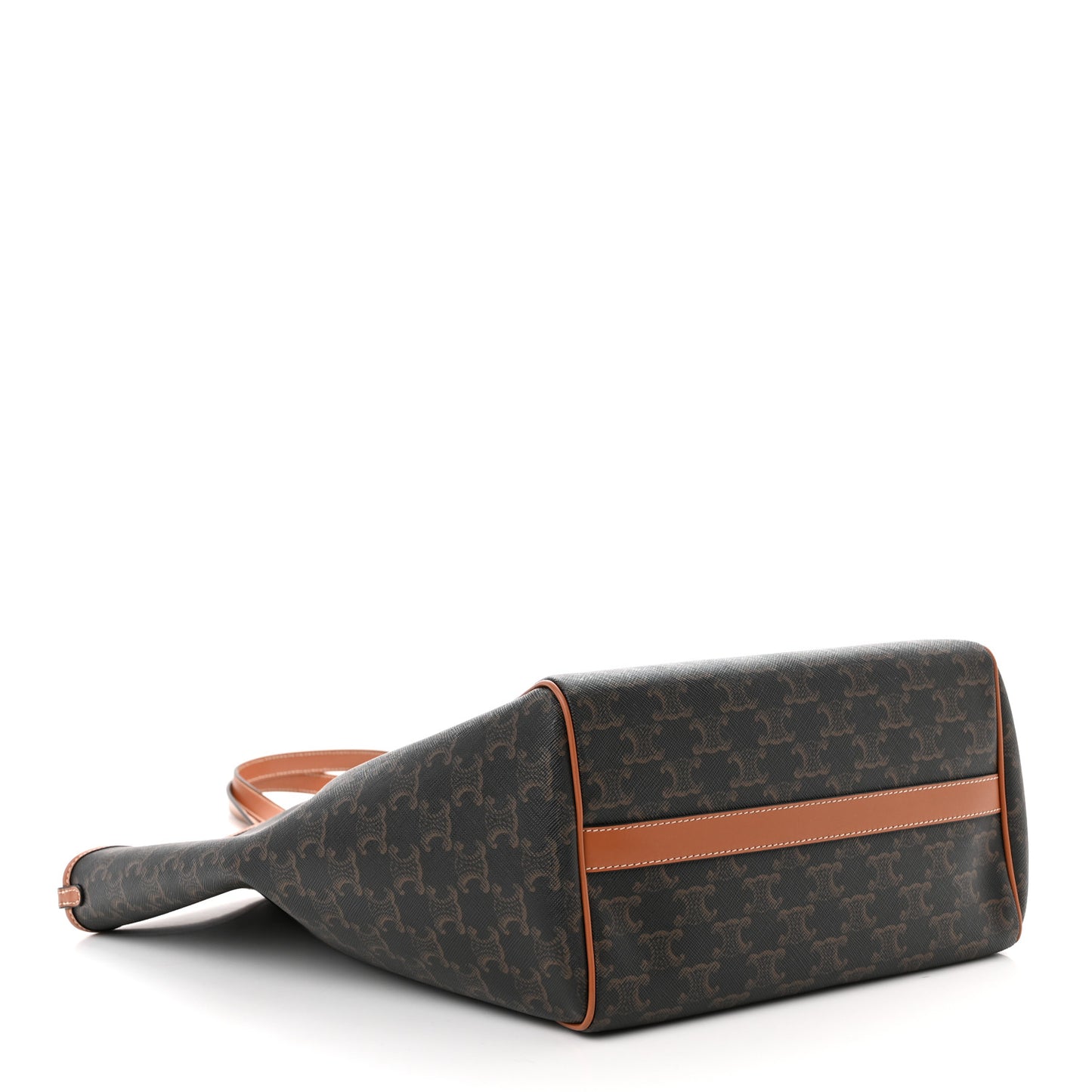 Triomphe Canvas Medium Folded Cabas Tan