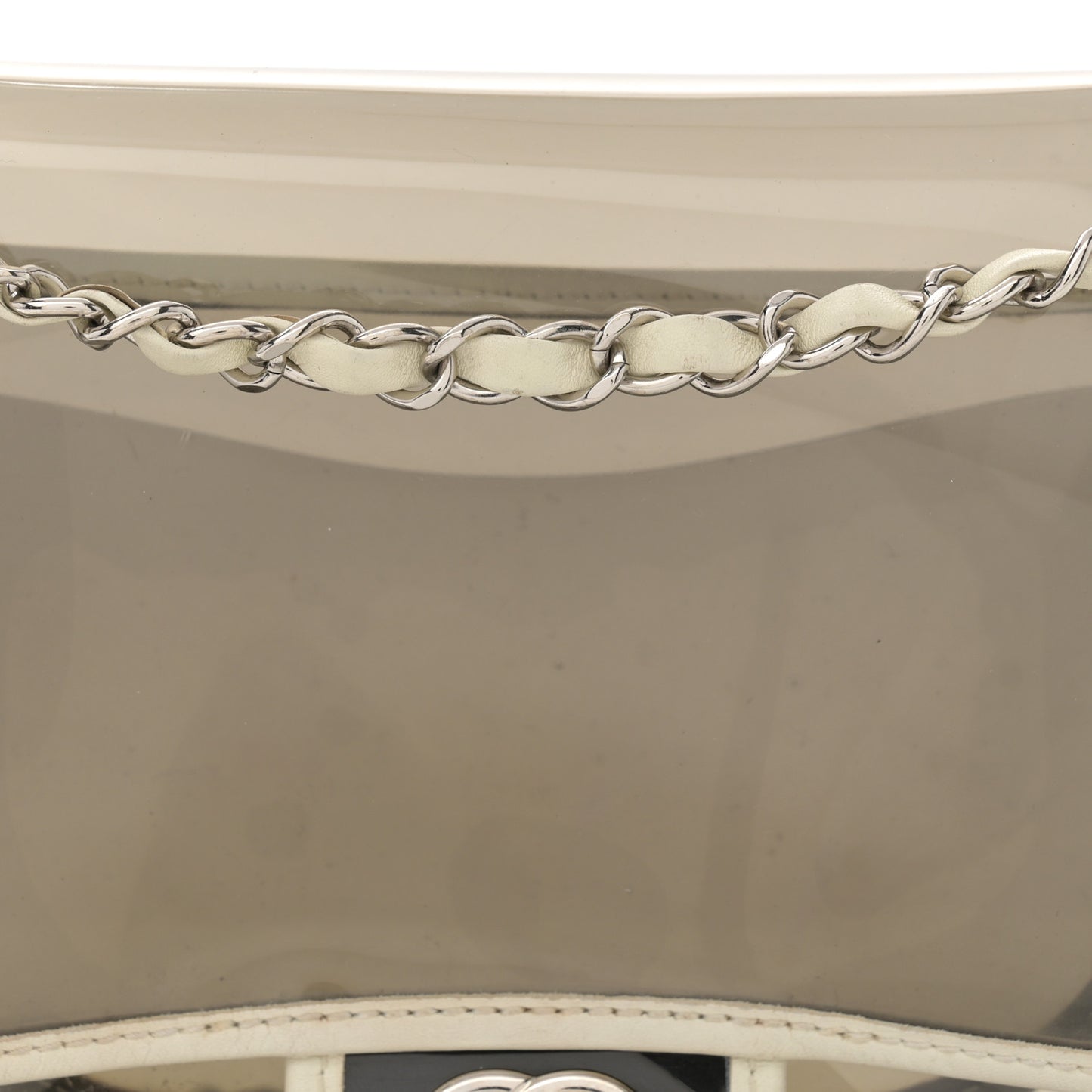 Lambskin Vinyl Large Naked Flap Silver