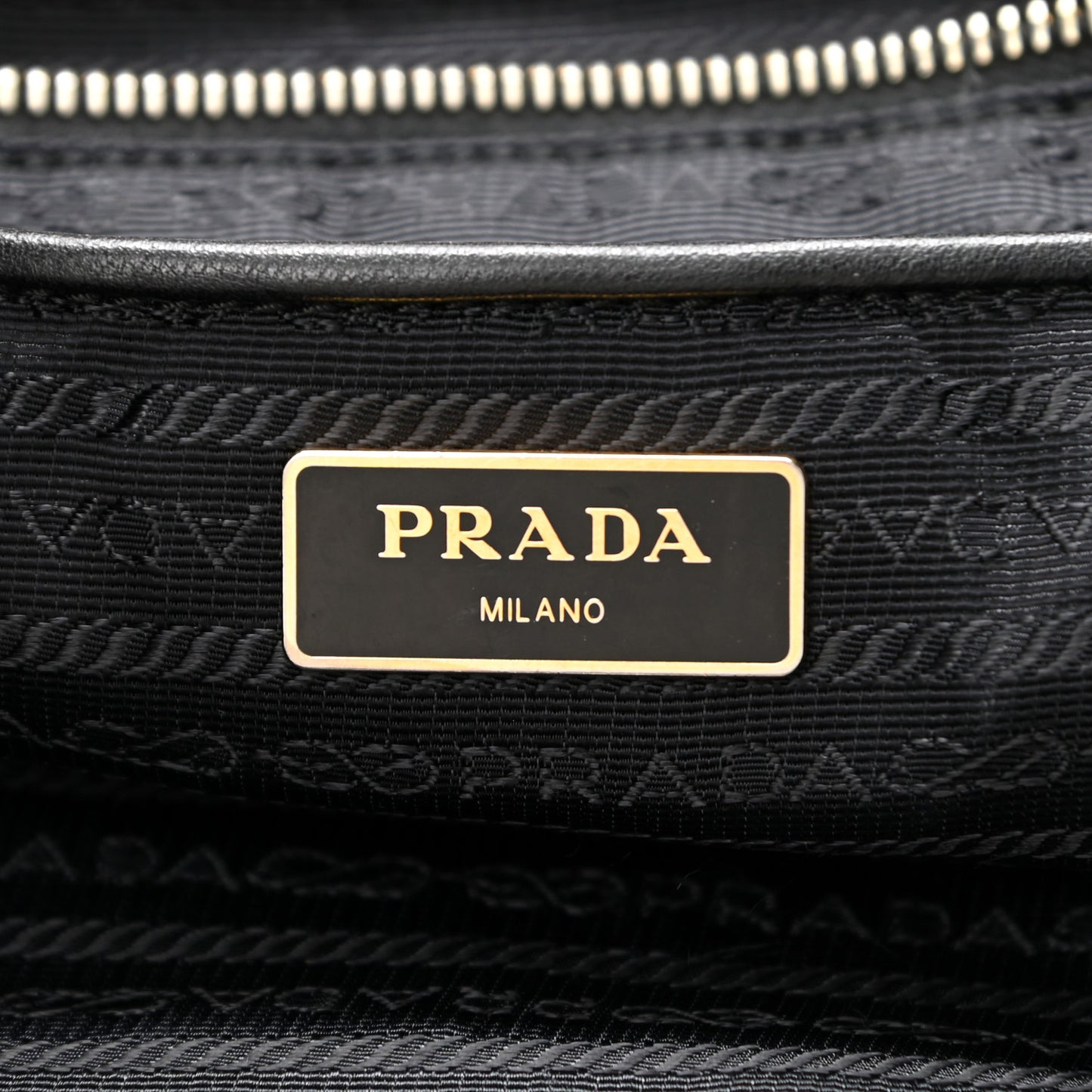 Tessuto Nylon Saffiano Tote Black