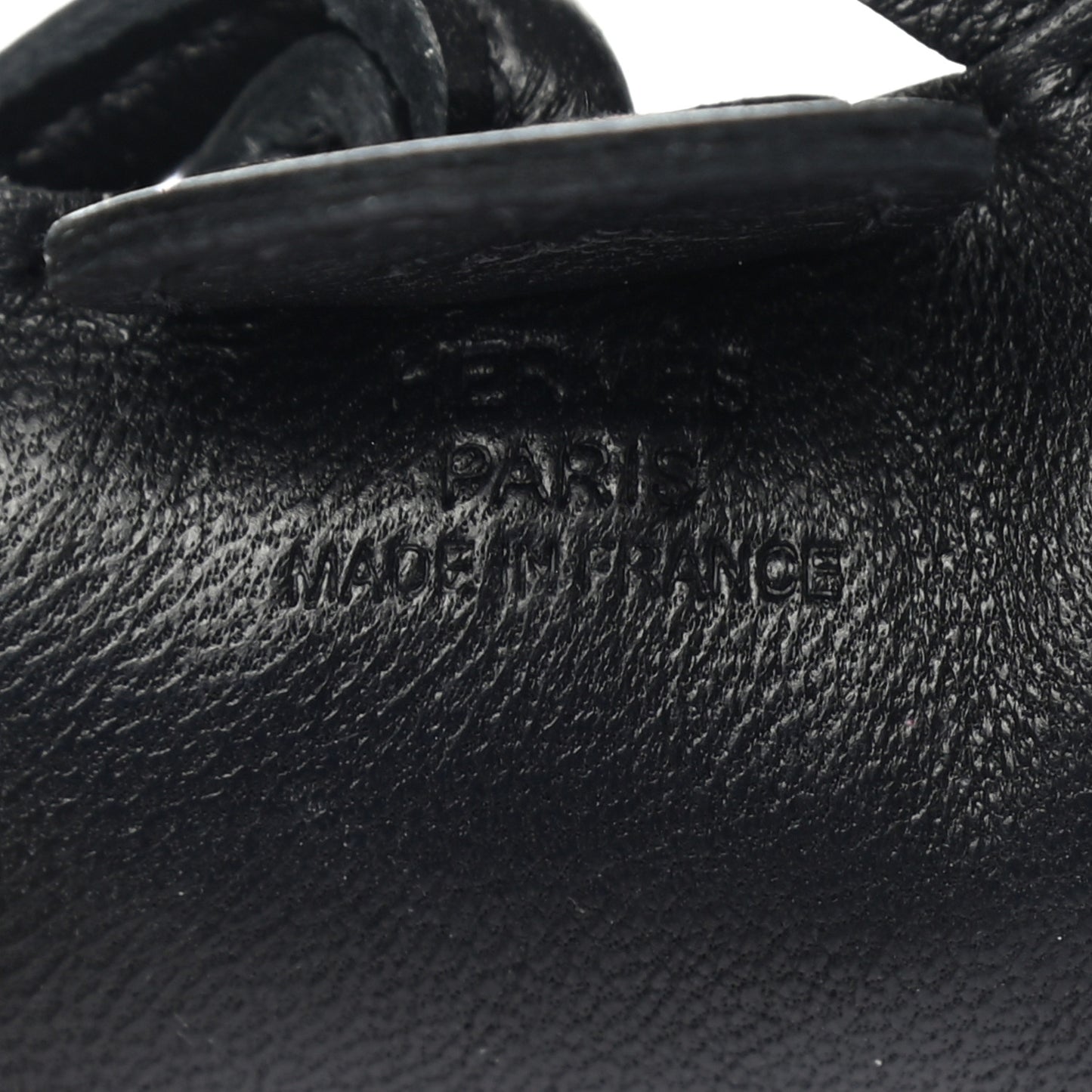 Milo Lambskin Grigri Rodeo Horse Bag Charm PM So Black