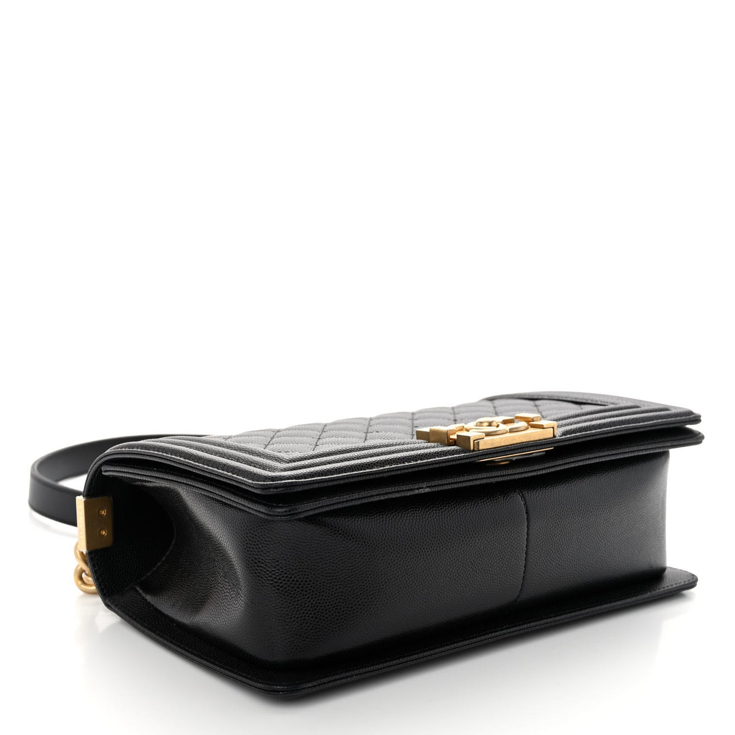 Caviar Quilted Medium Boy Flap Black