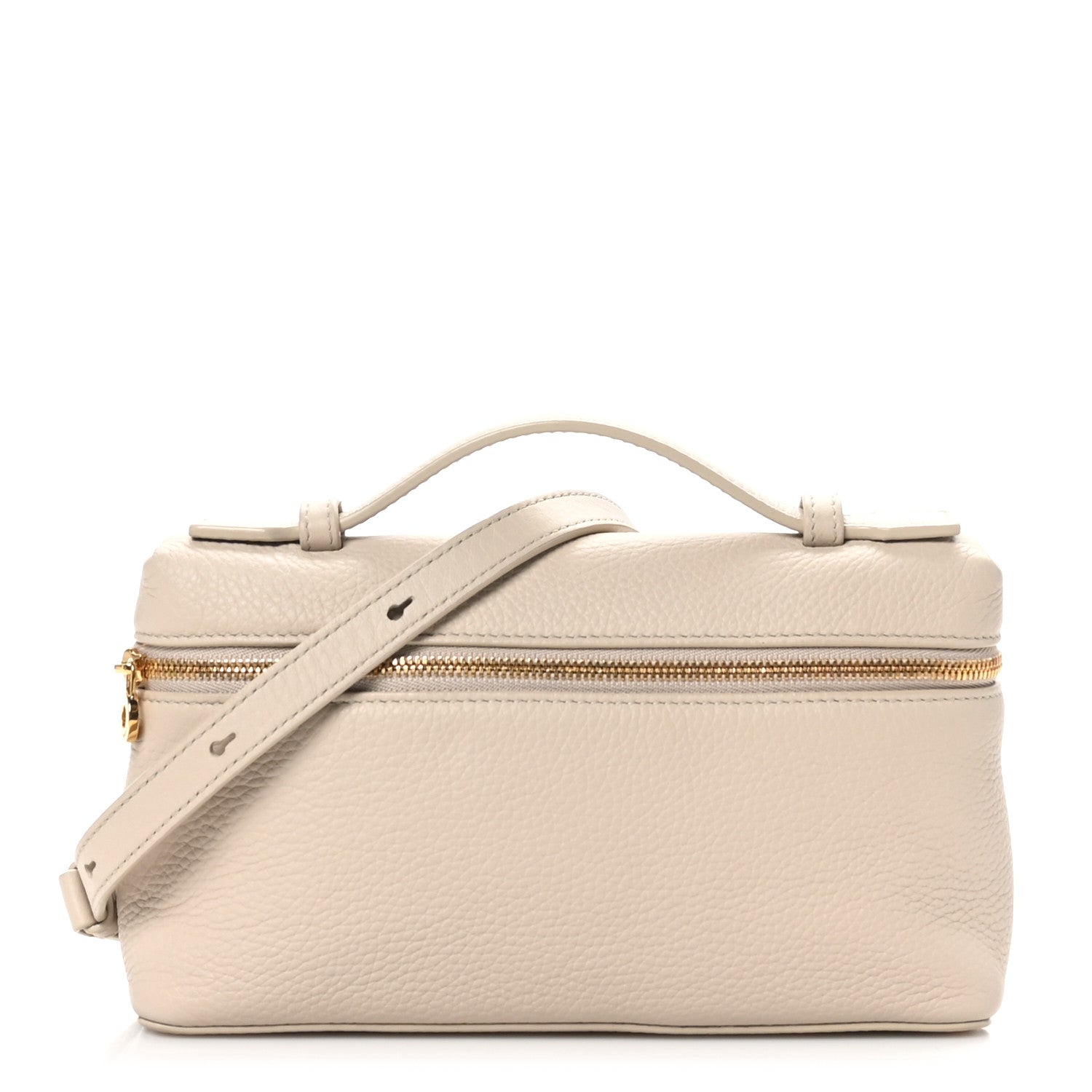 Loro Piana Grained Calfskin Extra Pocket L19 Light Travertine