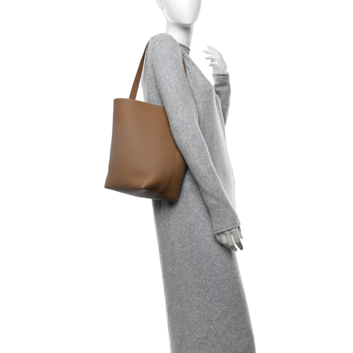 Grained Calfskin Medium N/S Park Tote Sandpit