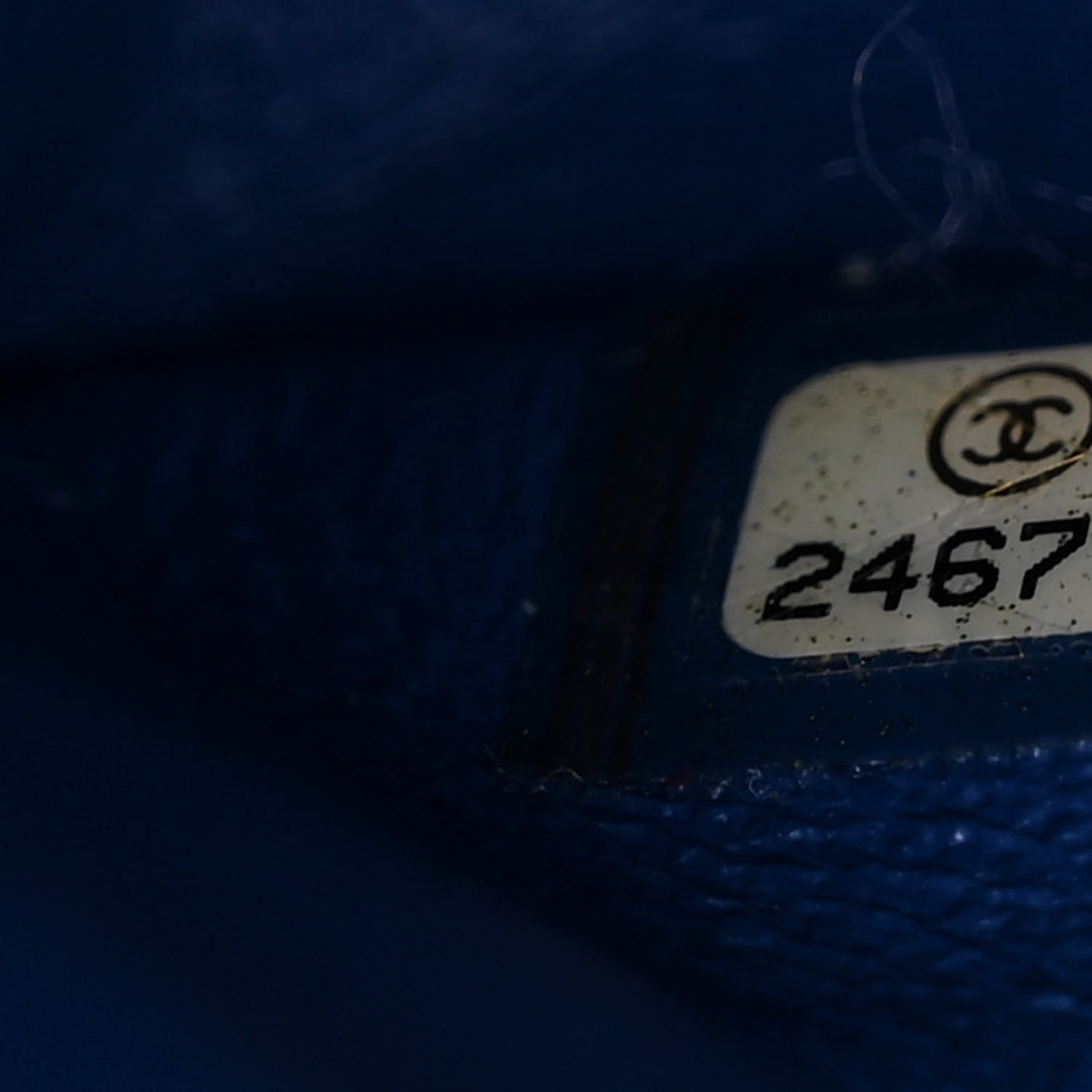 Lambskin Quilted Medium Double Flap Royal Blue