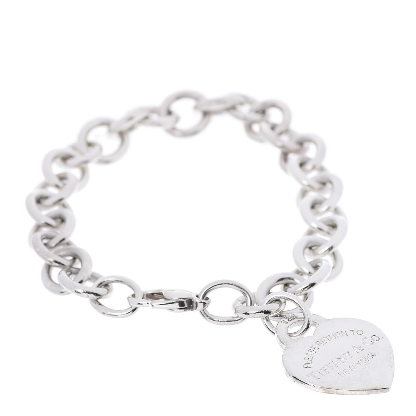Sterling Silver Return to Heart Tag Charm Bracelet