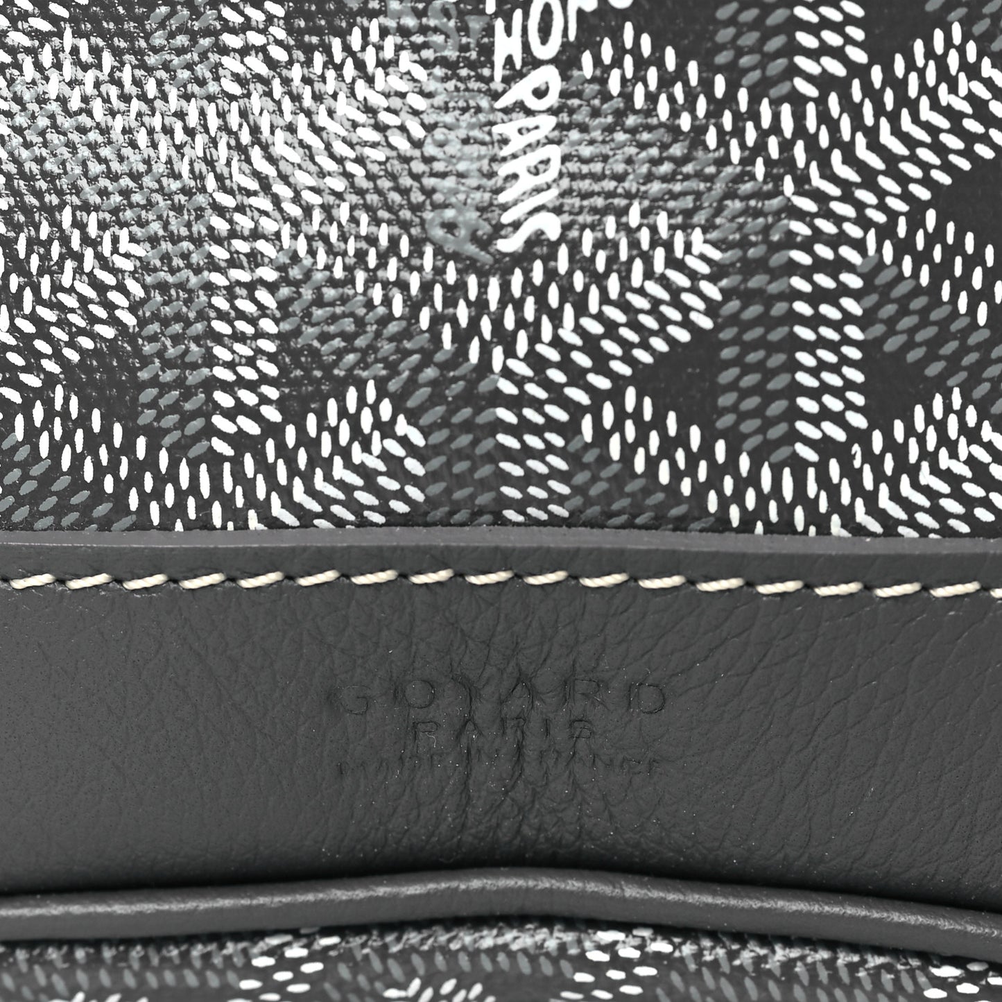 Goyardine Petit Flot Bucket Bag PM Grey