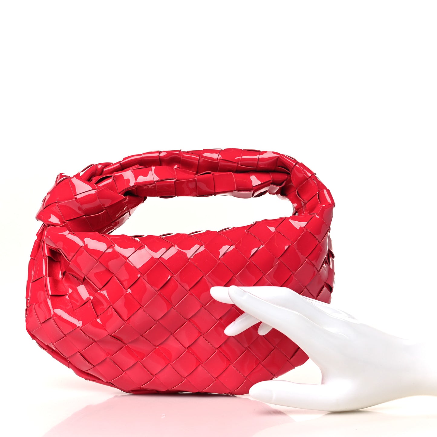 Patent Nappa Intrecciato Mini Jodie Candy Stripe
