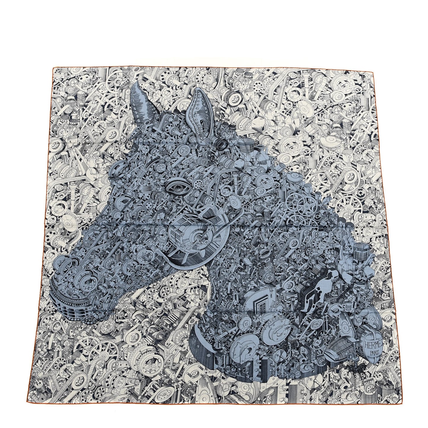Cashmere Silk Des Chevaux Sous Le Capot Shawl 140