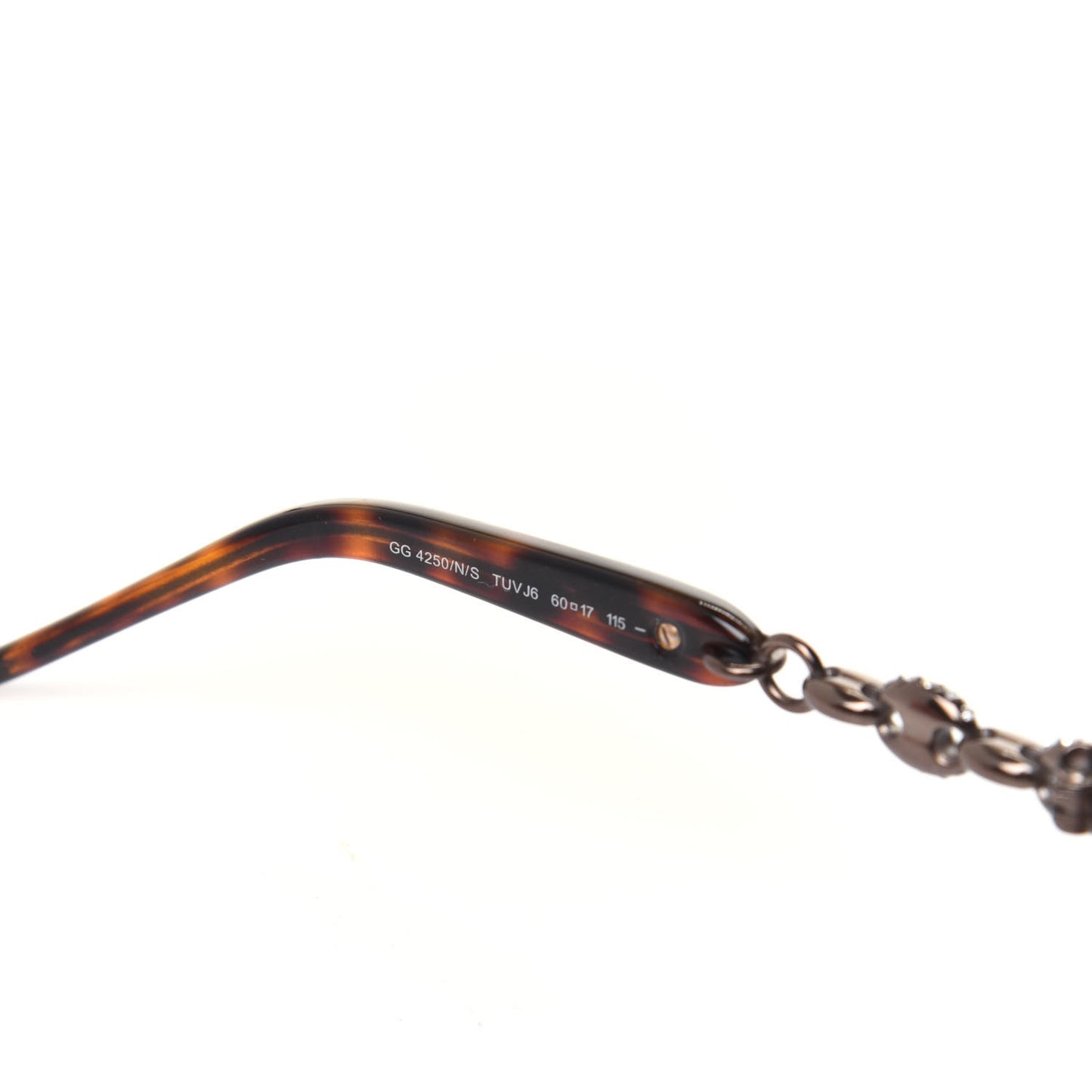 Metal Crystal Marina Chain GG4250 Sunglasses Tortoise
