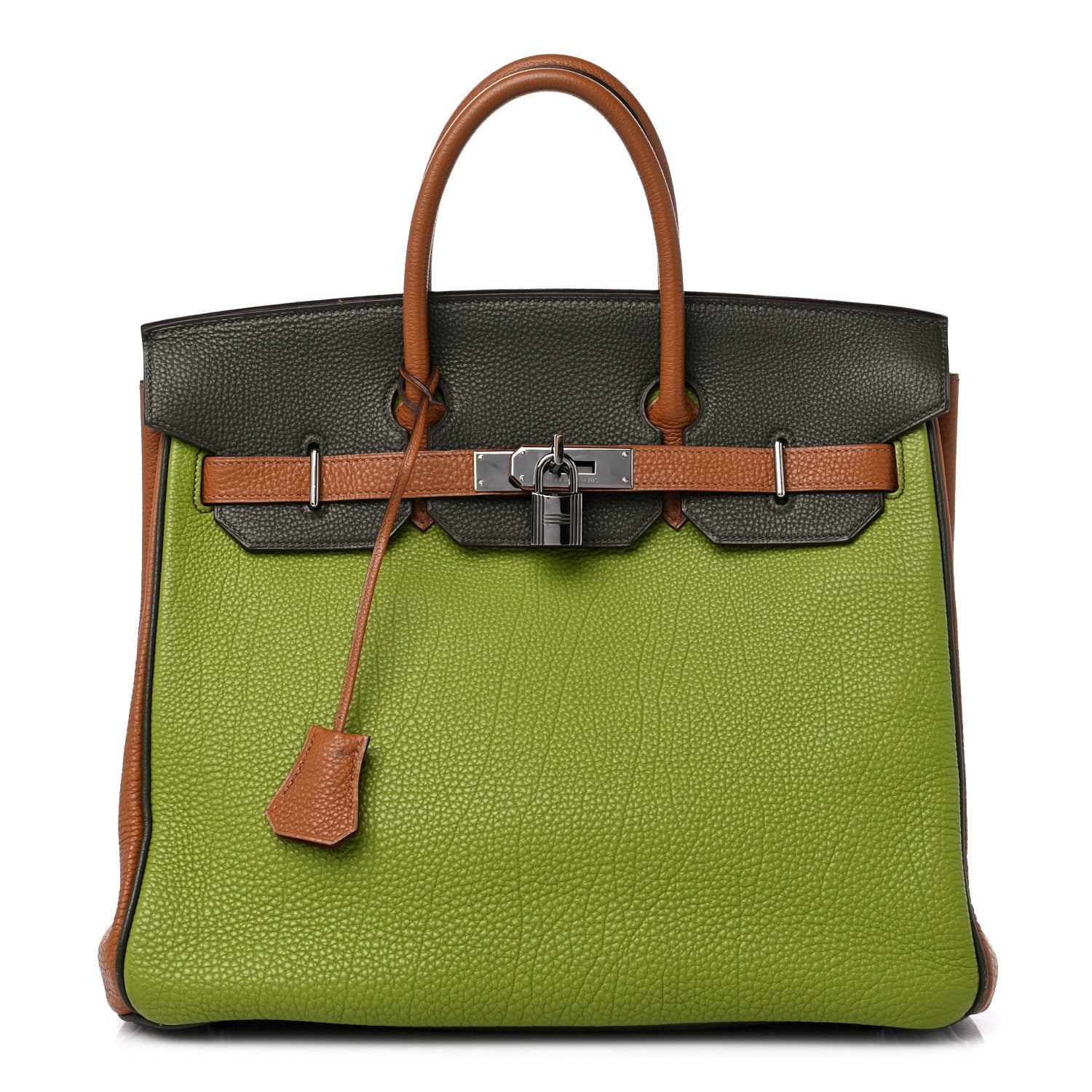 Hermes Fjord Togo Birkin HAC 32 Vert Anis Gold Vert Olive 1 of 16