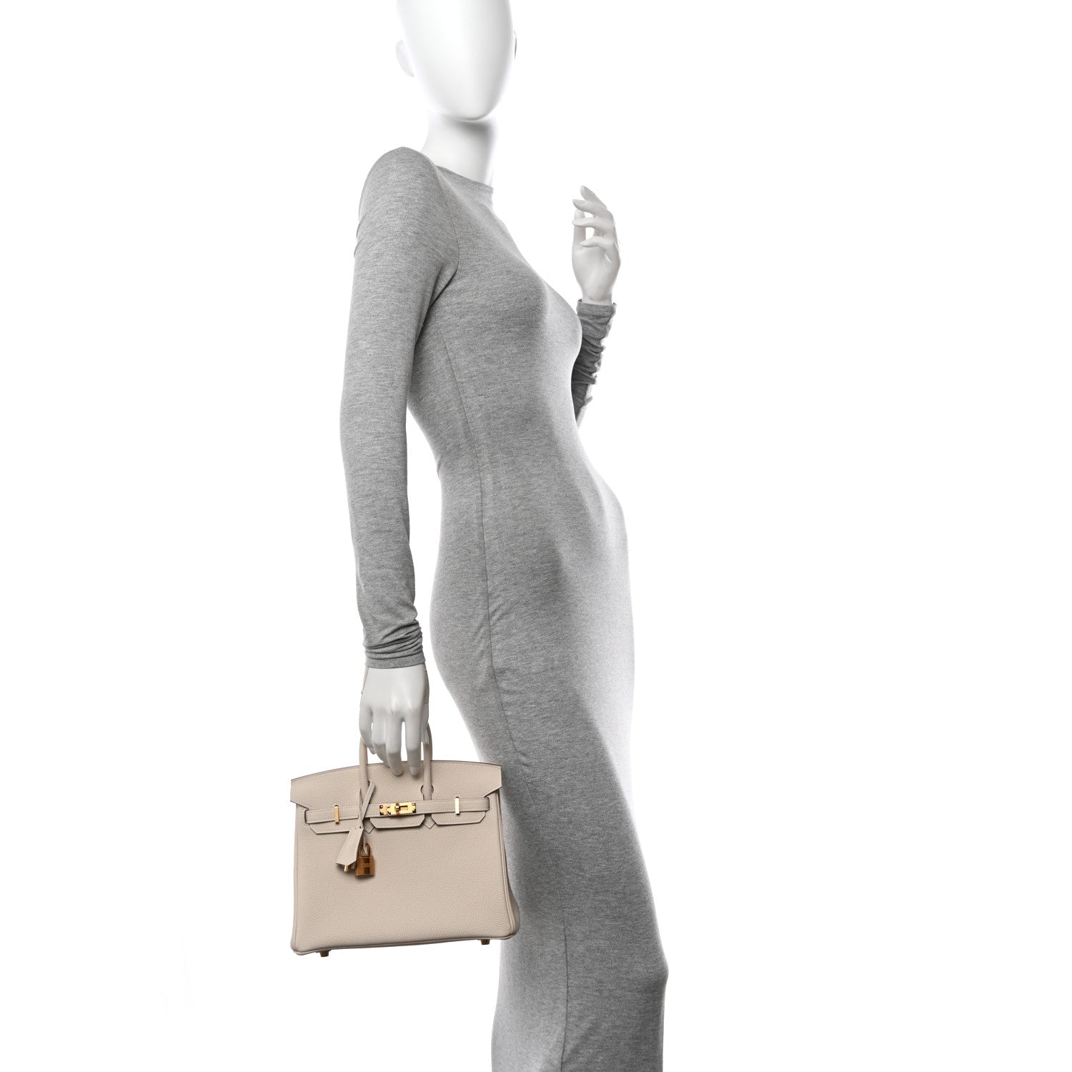 Hermes Togo Birkin 25 Craie 2 of 13