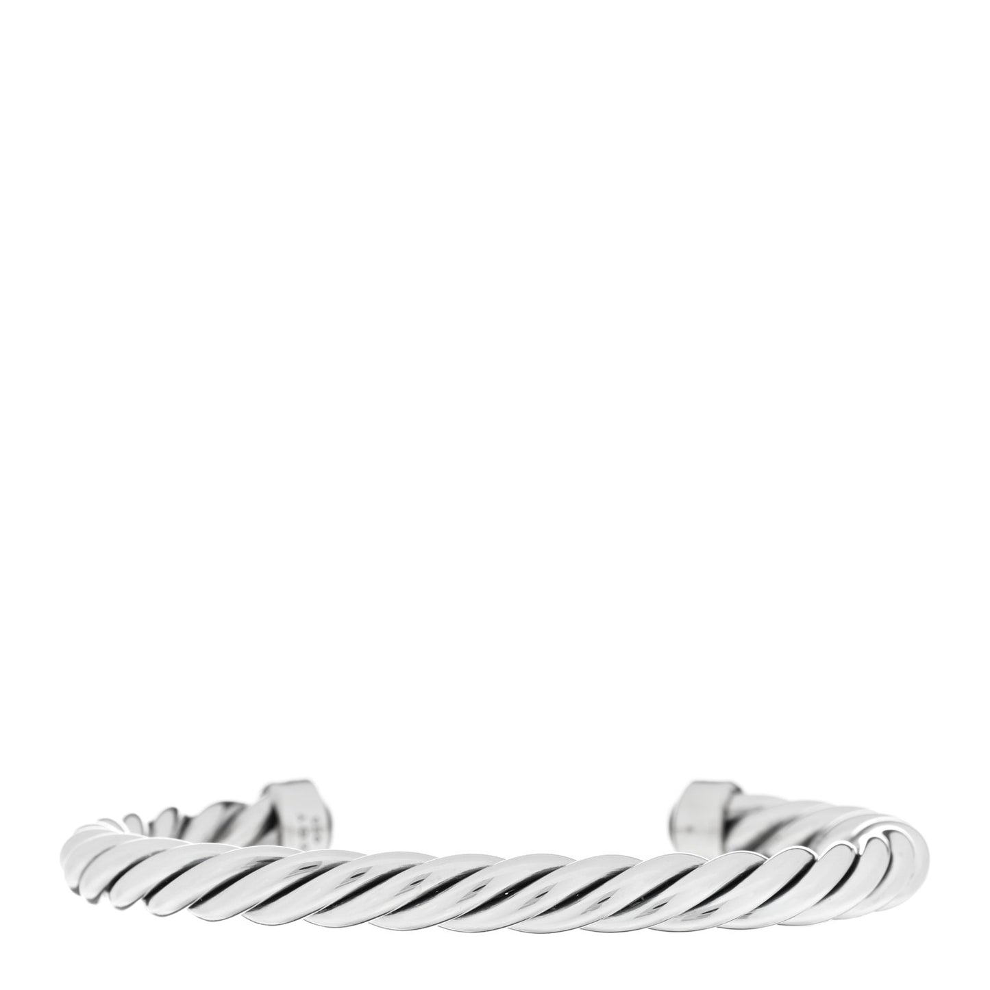 DAVID YURMAN Sterling Silver Onyx 6mm Cable Classic Cuff Bracelet