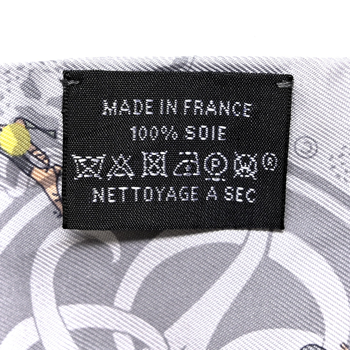 Silk Ex-Libris Les Parisie Twilly Gris Perle Jaune Soufre