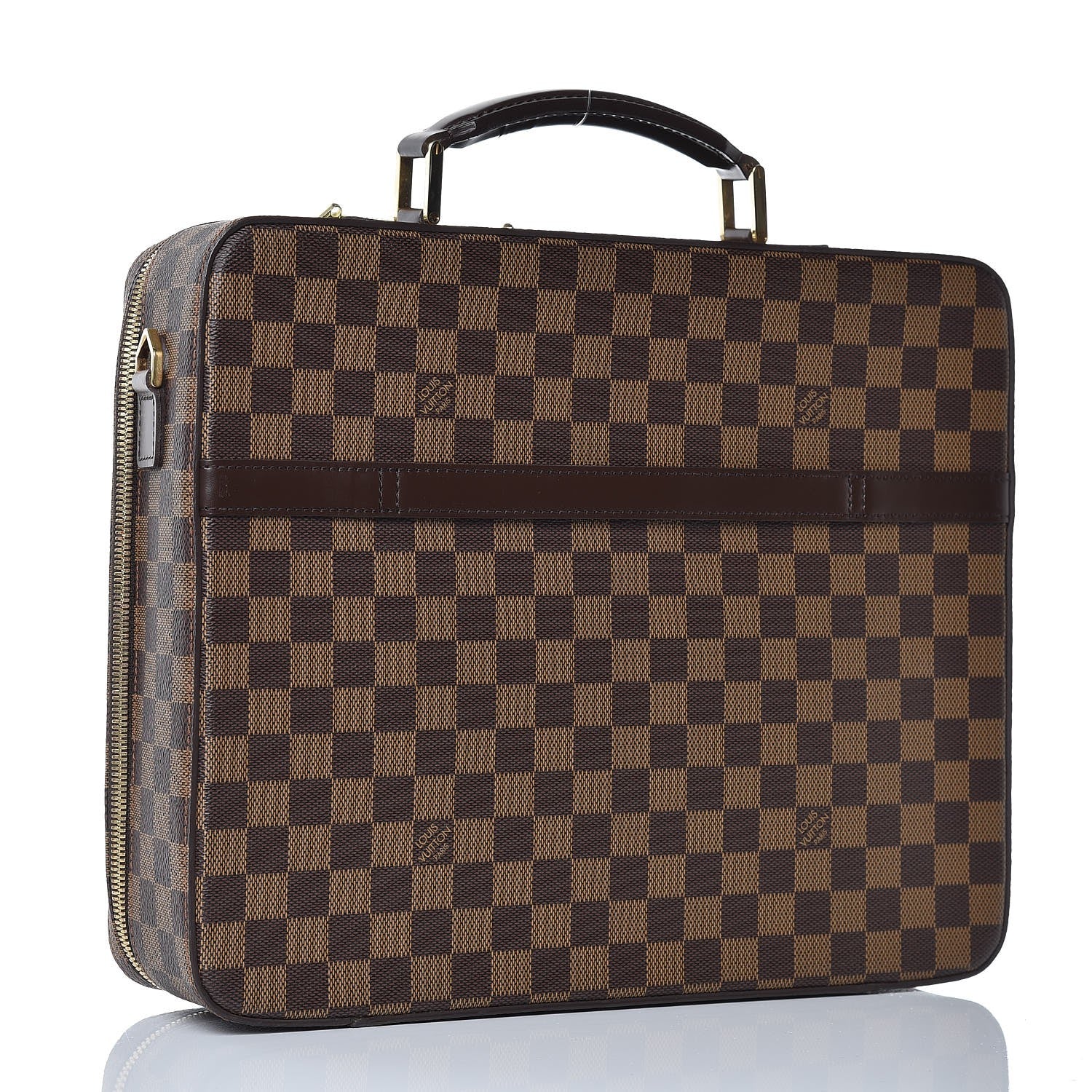 Louis Vuitton Damier Ebene Porte Ordinateur Sabana Computer Case 4 of 14