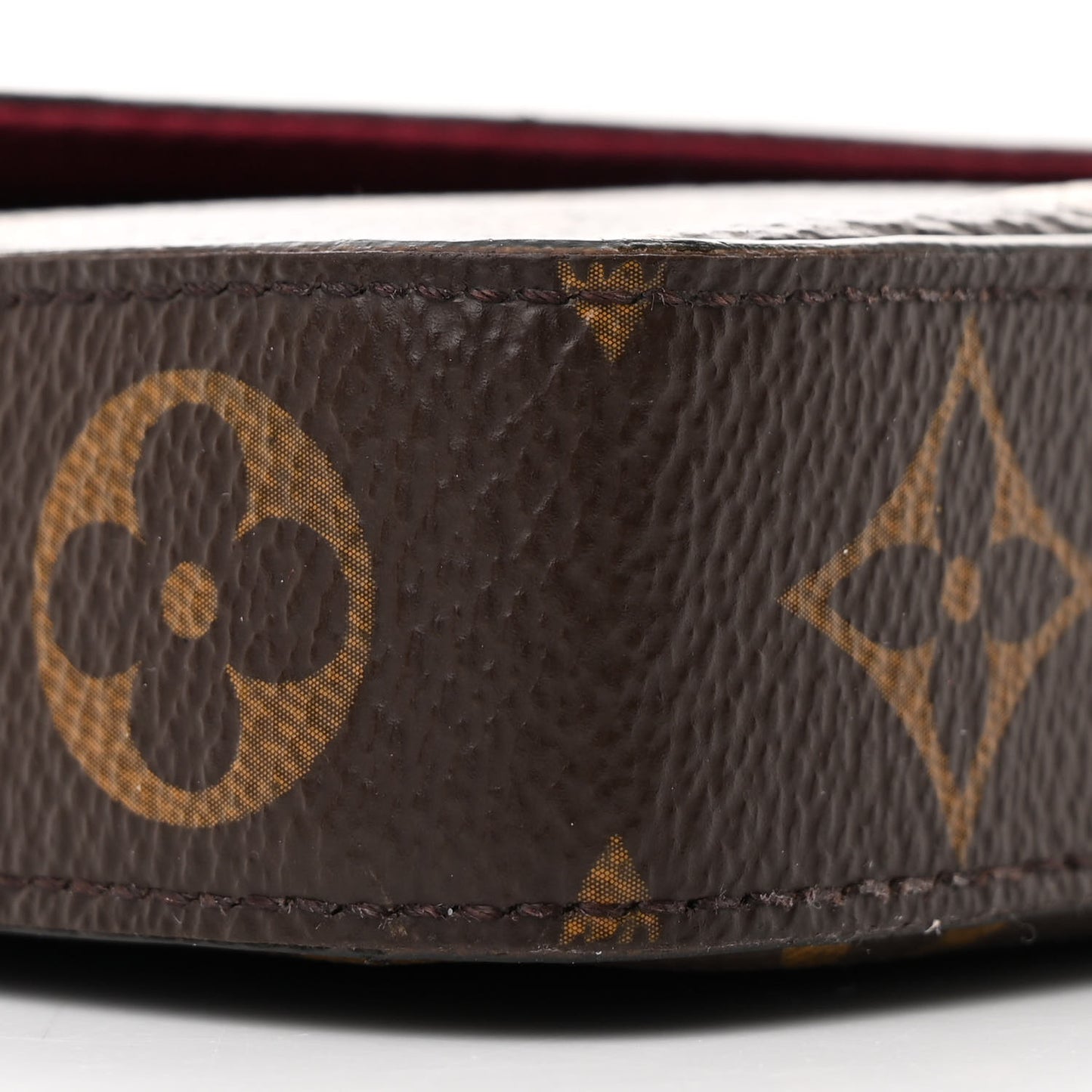Monogram Pochette Felicie Chain Wallet Fuchsia