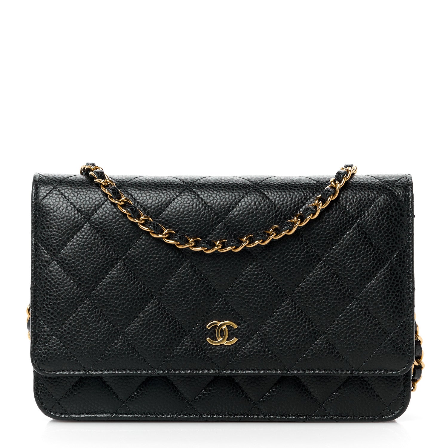 Chanel Caviar Quilted Wallet on Chain WOC Black 1 of 11