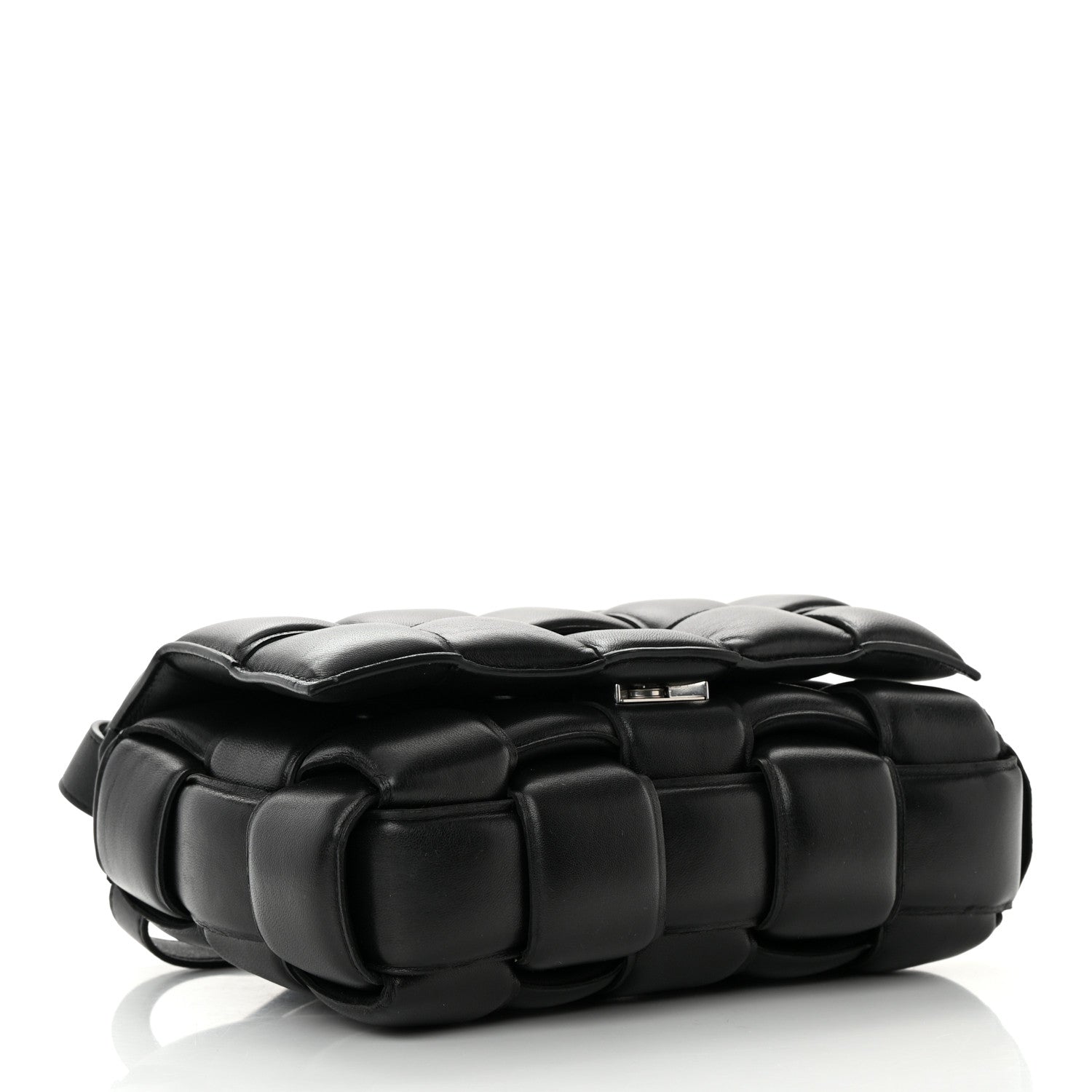 Bottega Veneta Nappa Maxi Intreccio Padded Cassette Crossbody Bag Black 4 of 20