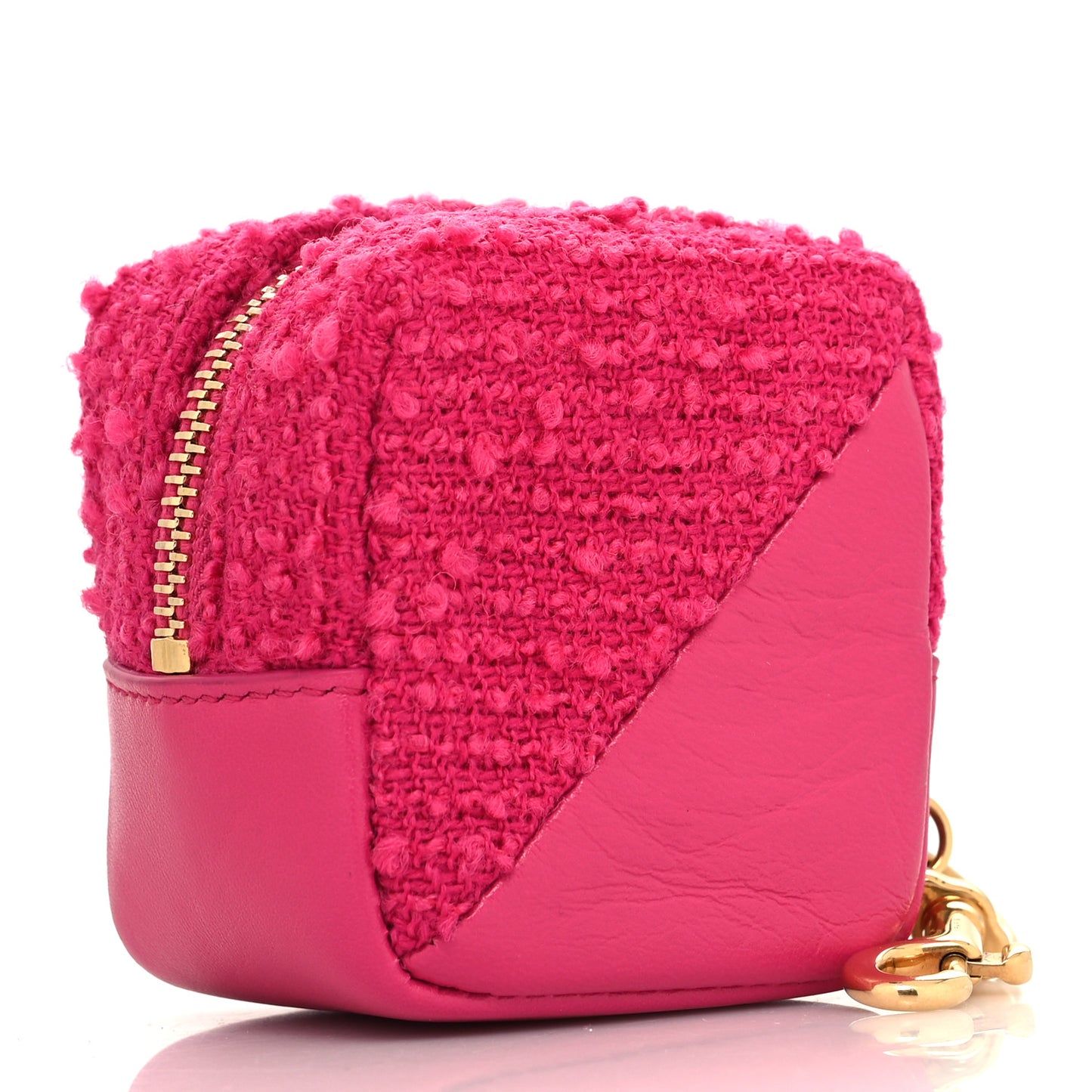 Boucle Jaime Cube Charm Keychain Magenta