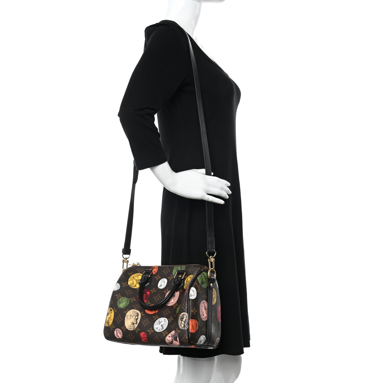 Louis Vuitton x FORNASETTI Monogram Cameo Speedy Bandouliere 25 2 of 9
