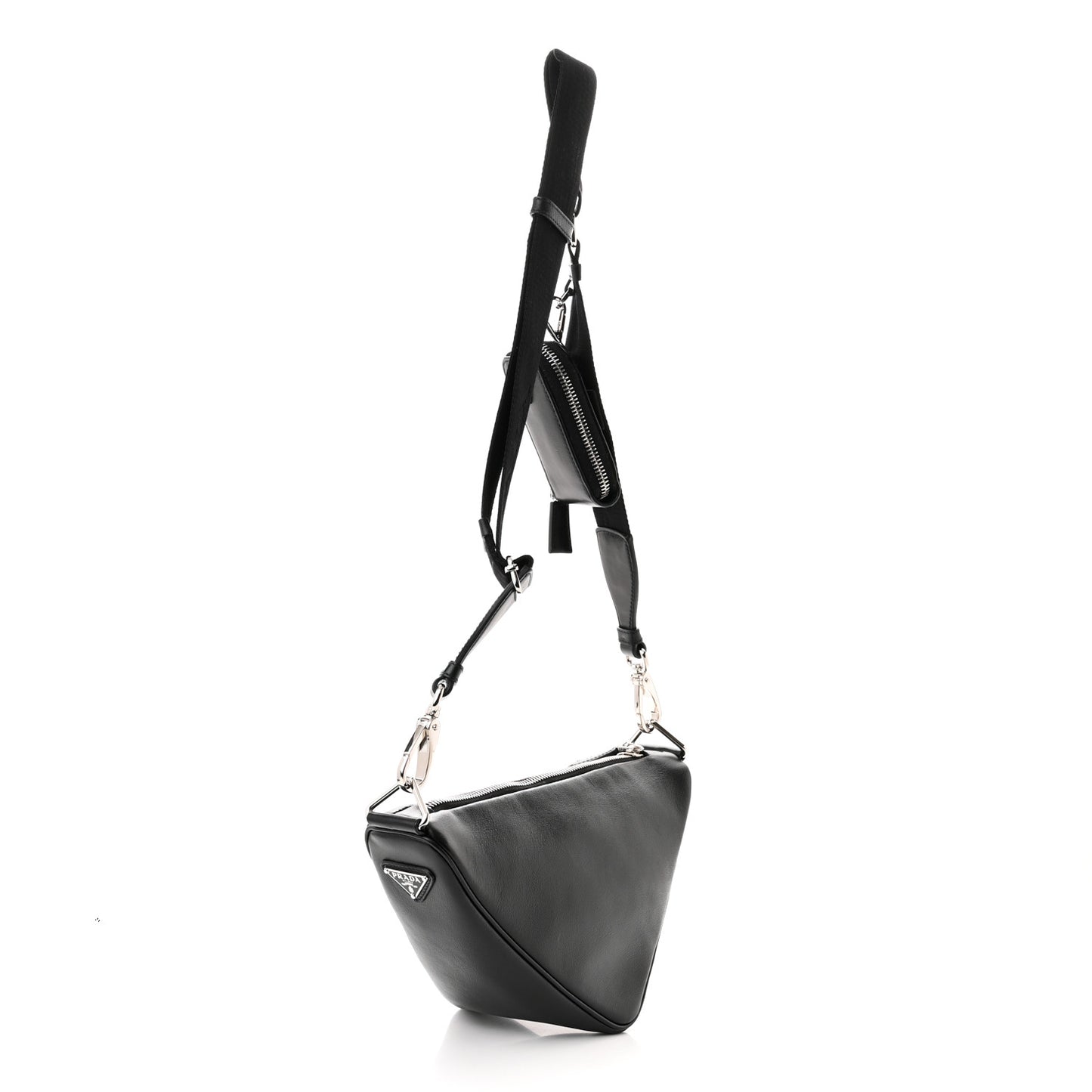 Grace Lux Triangle Shoulder Bag Black