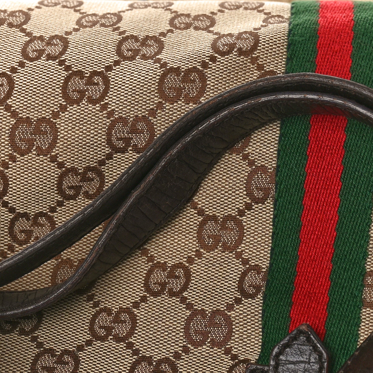 Gucci Monogram Medium Jolicoeur Tote Dark Brown 13 of 14