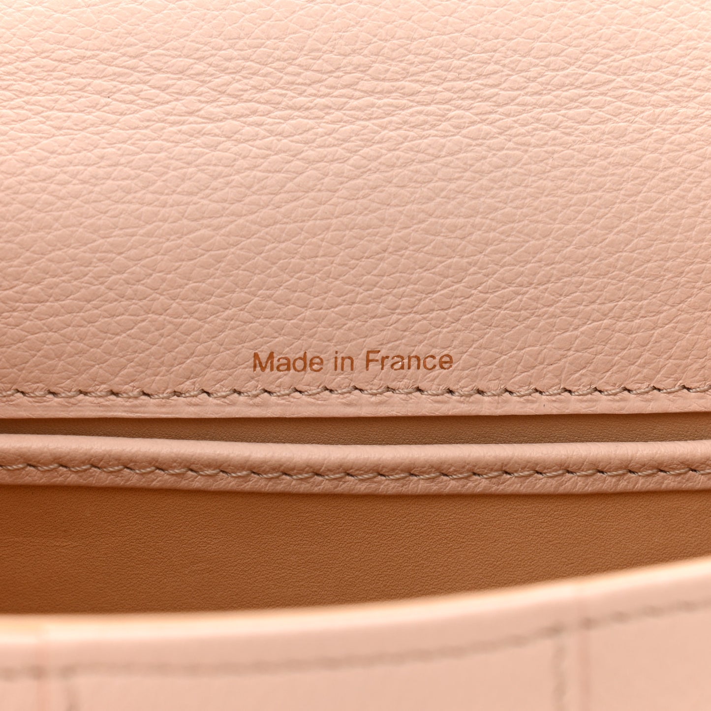 Grained Calfskin Mini Brillant Satchel Light Pink