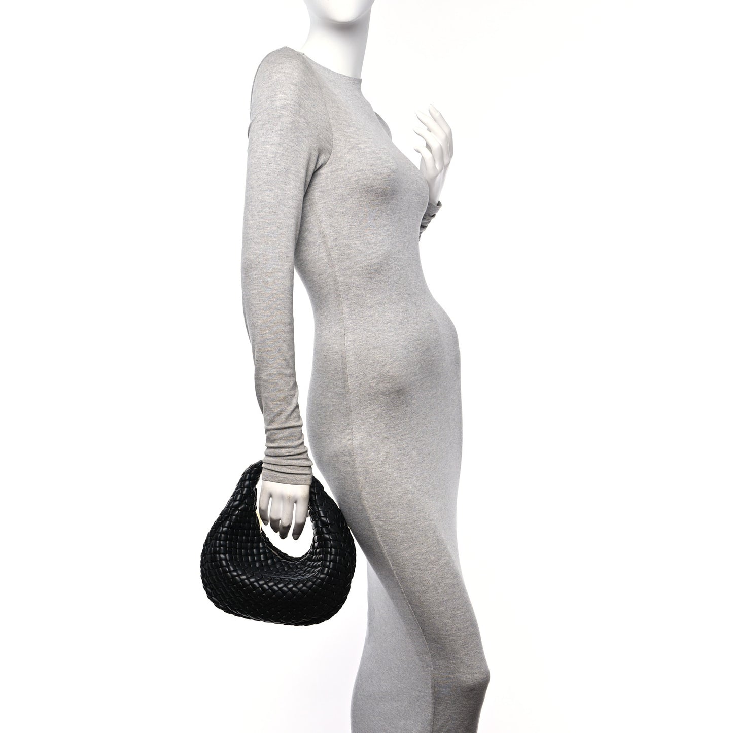 Lambskin Intrecciato Mini Padded Jodie Black