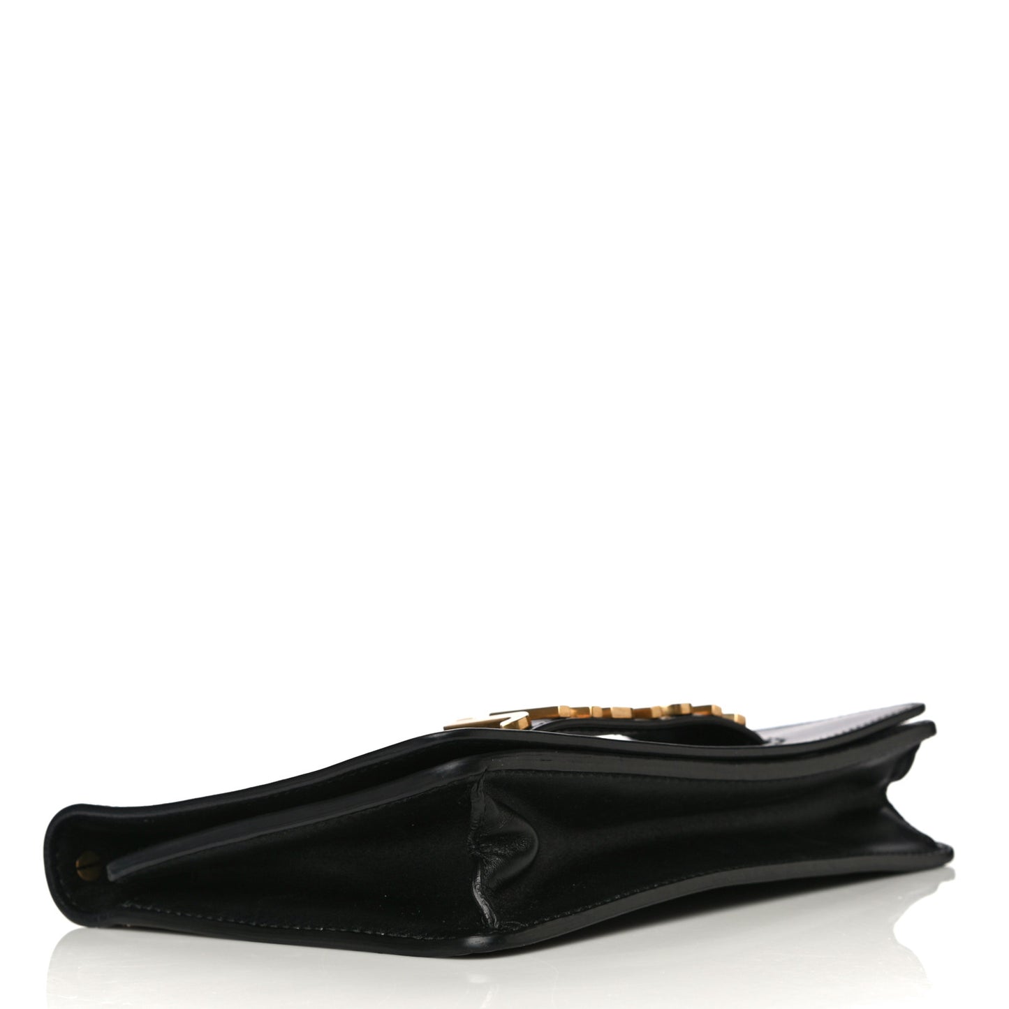 Calfskin J'Adior Chain Flap Bag Black