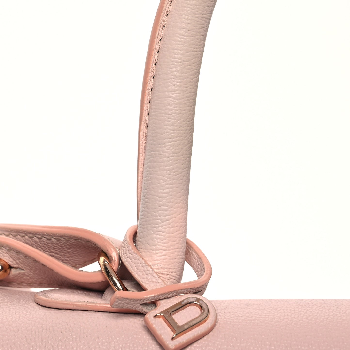 Grained Calfskin MM Brillant Satchel Nude