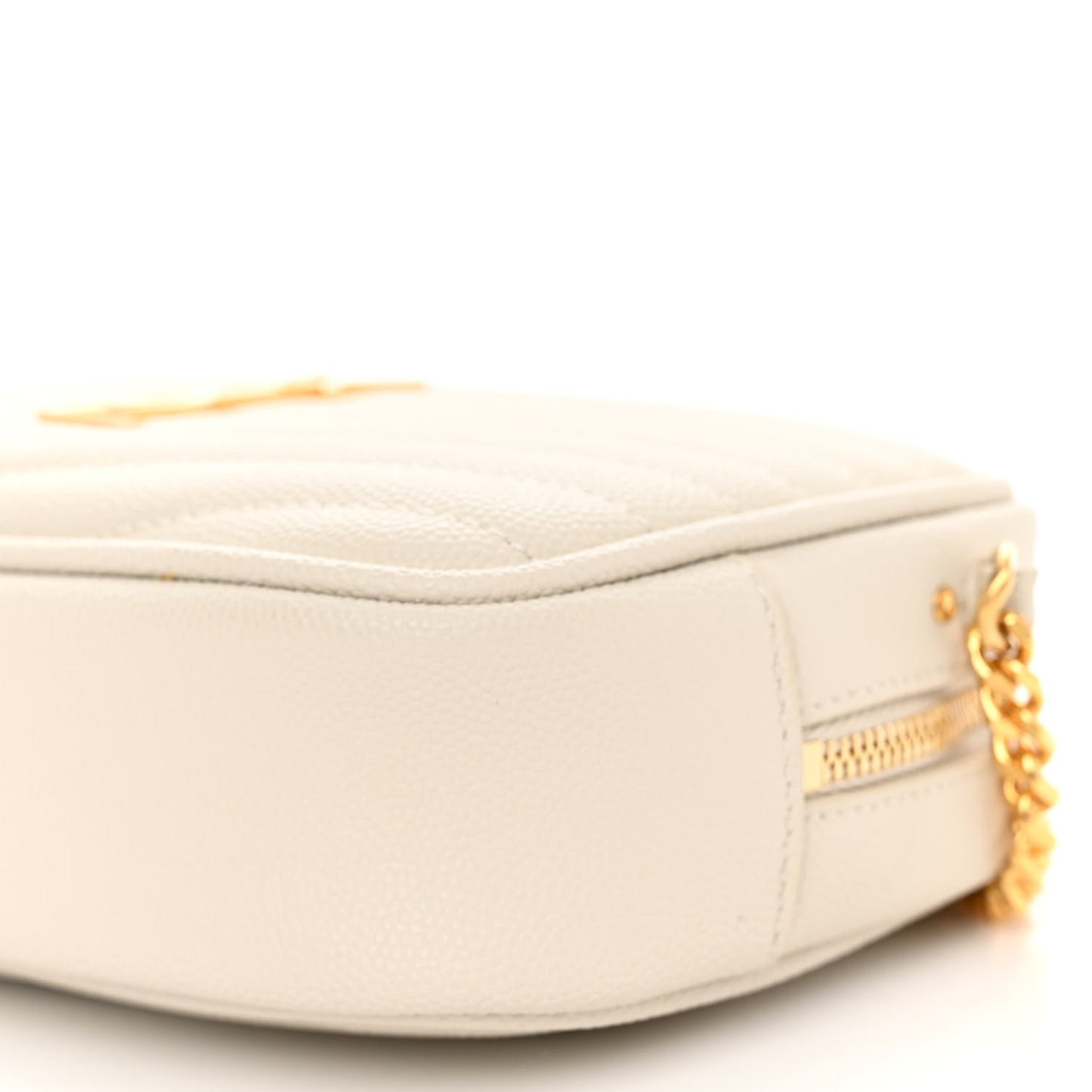 Grain De Poudre Matelasse Monogram Mini Lou Camera Bag Crema Soft