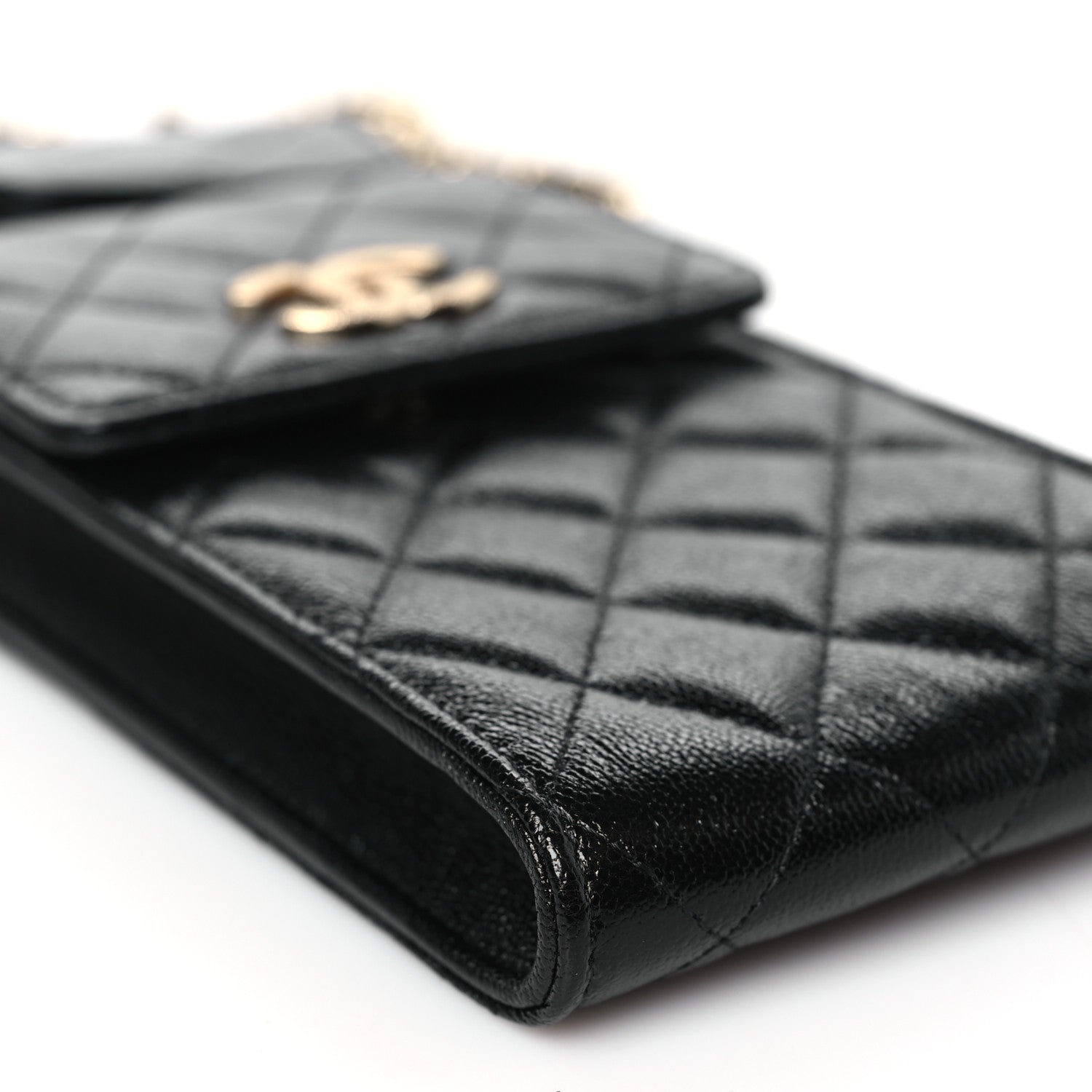 Chanel Caviar Quilted CC Airpods Pro and Phone Case With Chain Black 10 of 11