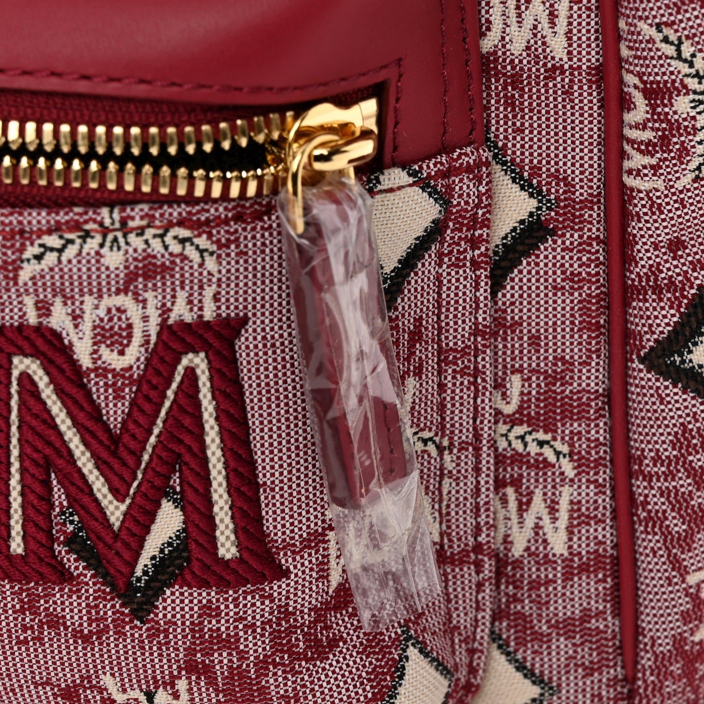 Vintage Jacquard Monogram Mini Backpack Red