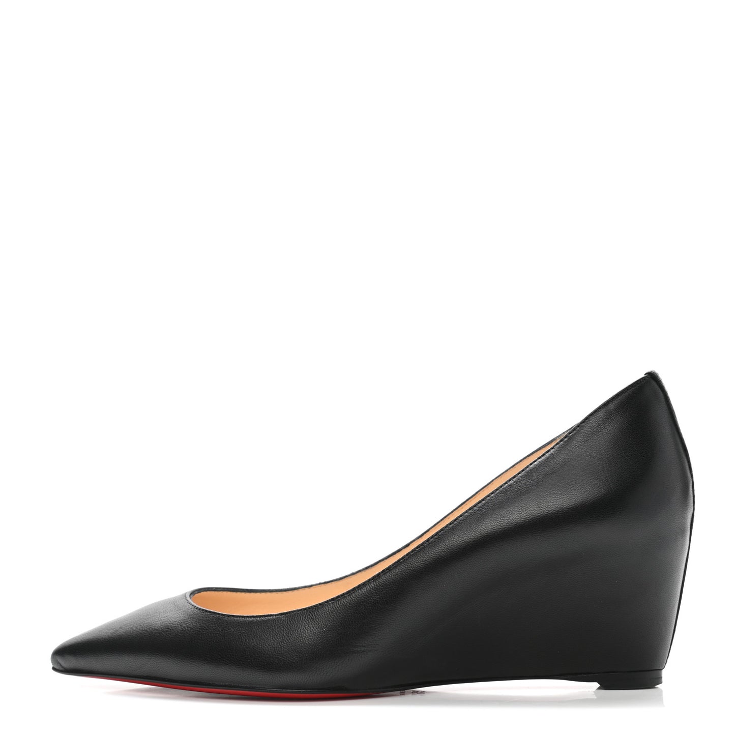 Shiny Nappa Pipina 55 Wedges 35.5 Black