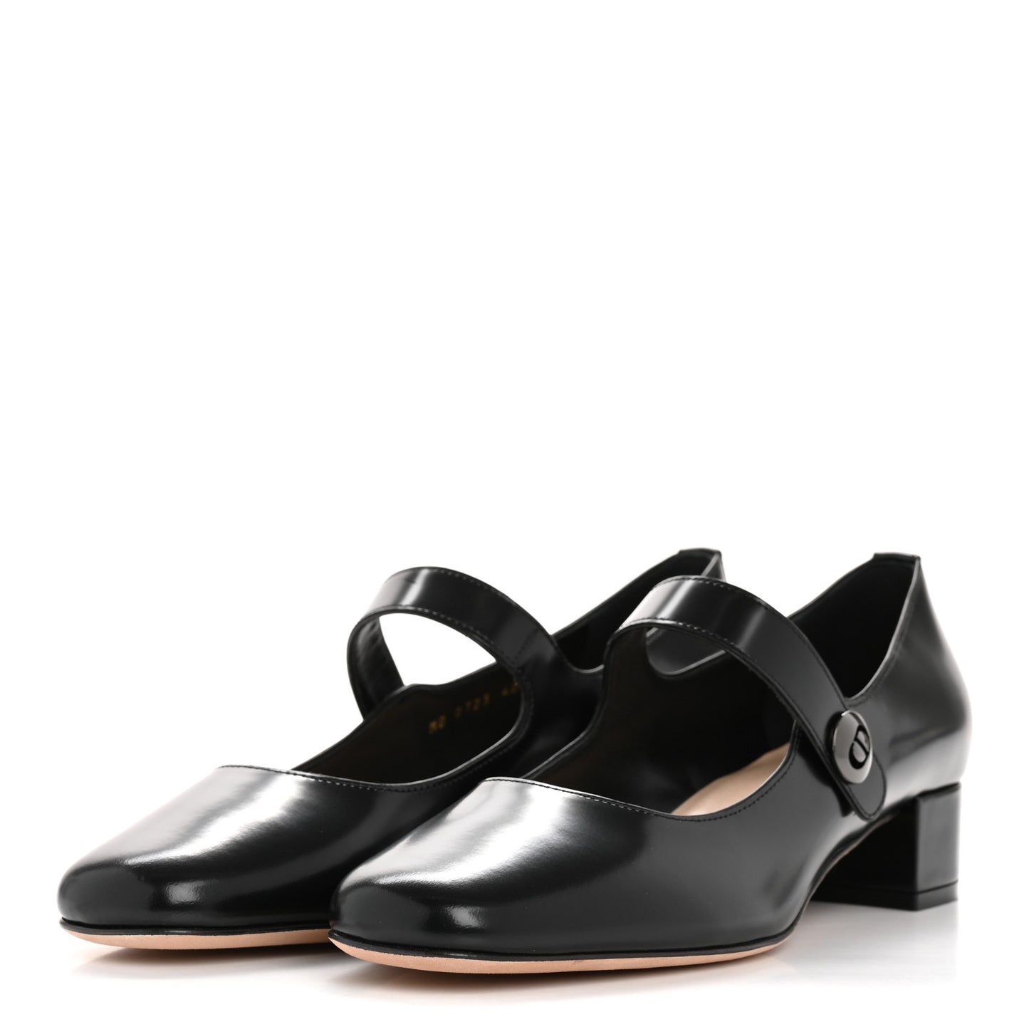 Brushed Calfskin Uniform 30mm Pumps 40 Black