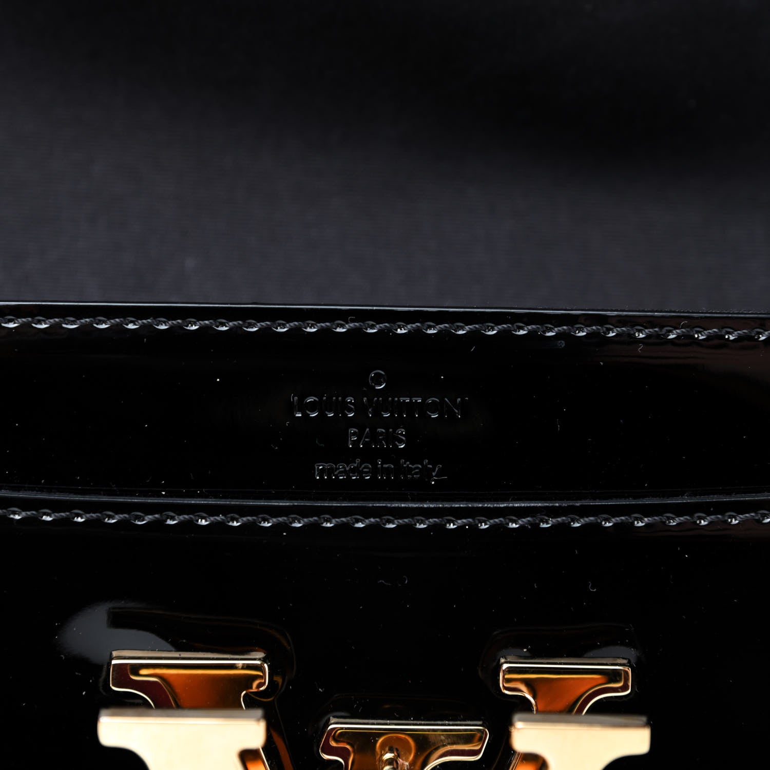 Louis Vuitton Patent Louise EW Clutch Black 8 of 9