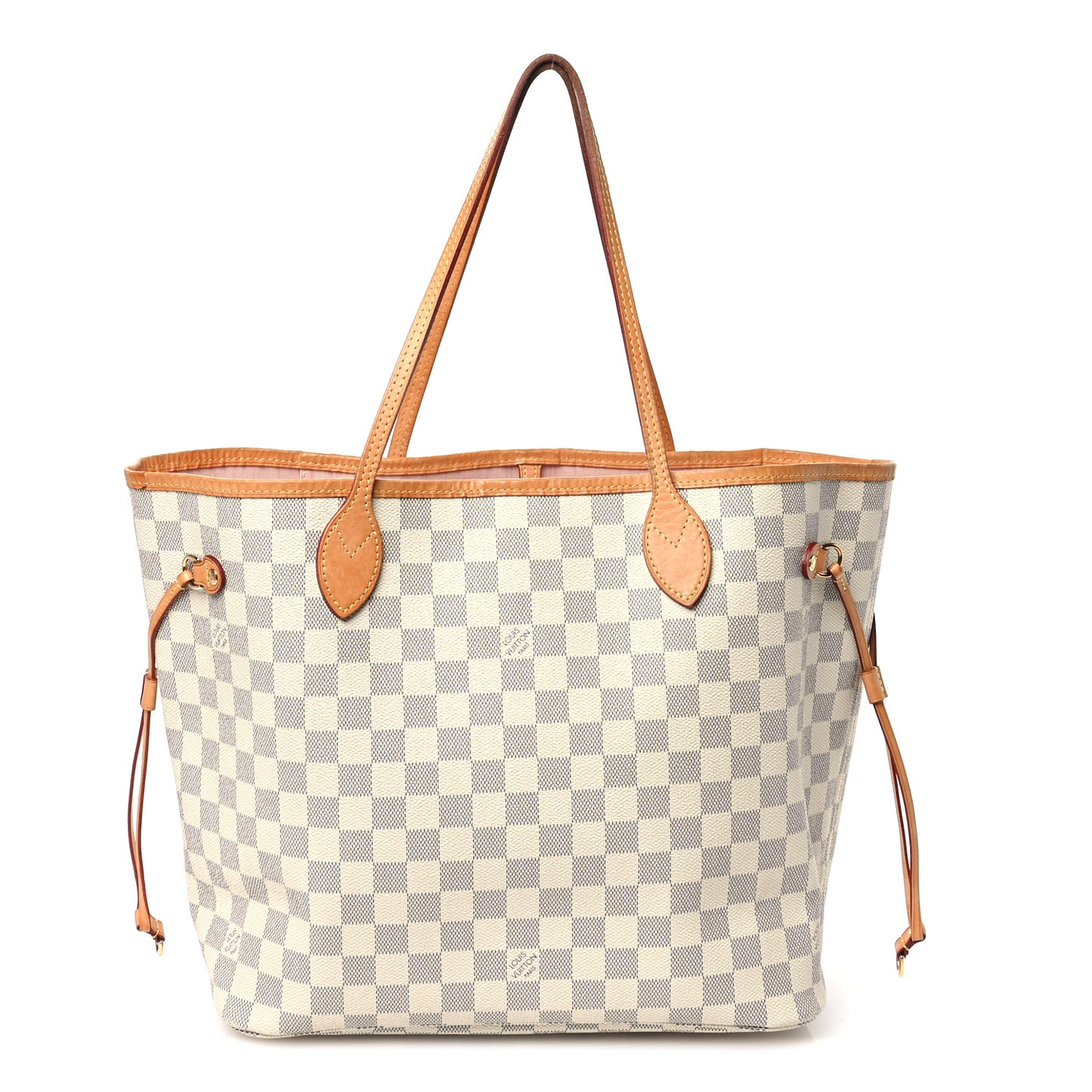 Damier Azur Neo Neverfull MM Rose Ballerine