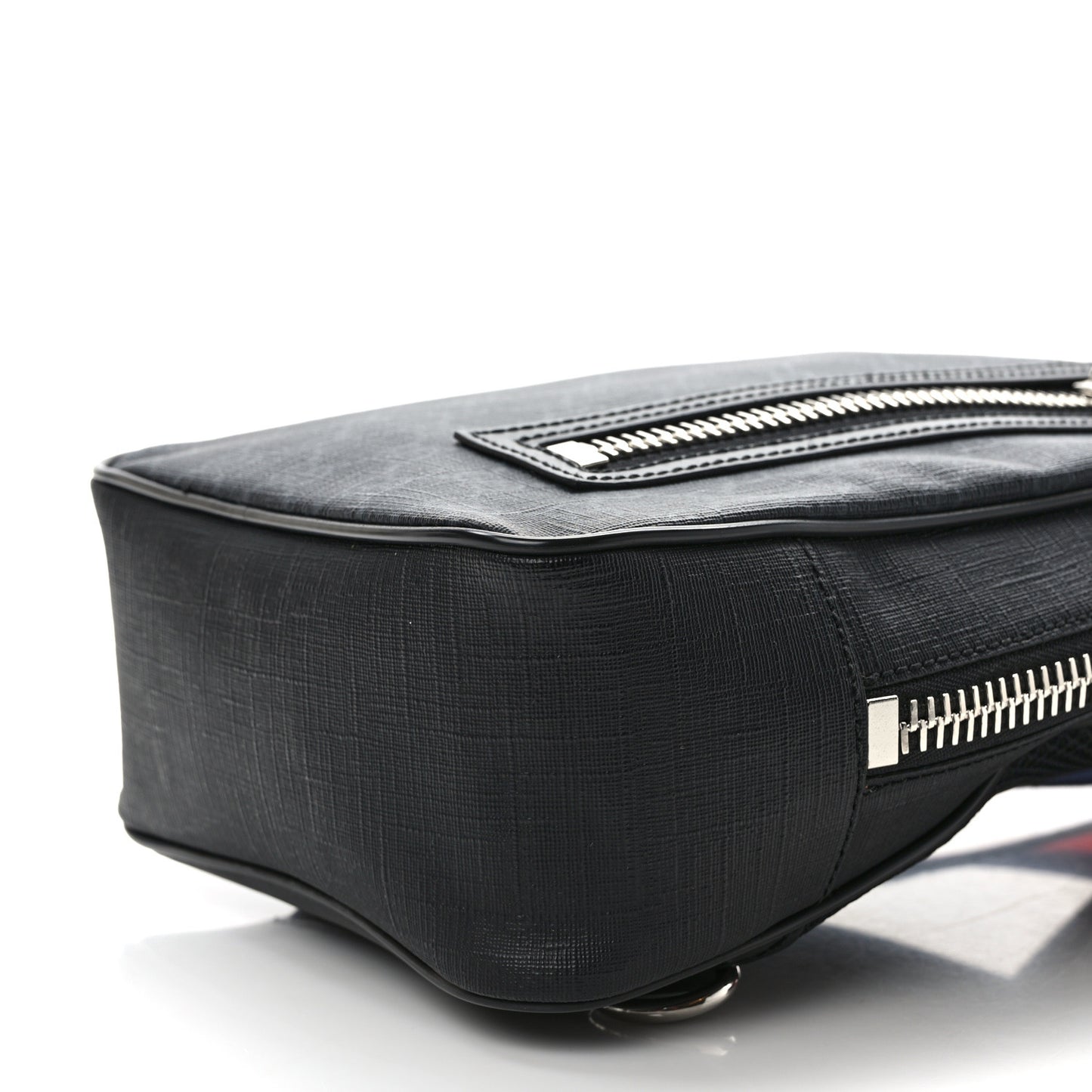 GG Supreme Monogram Web Belt Bag Black Grey